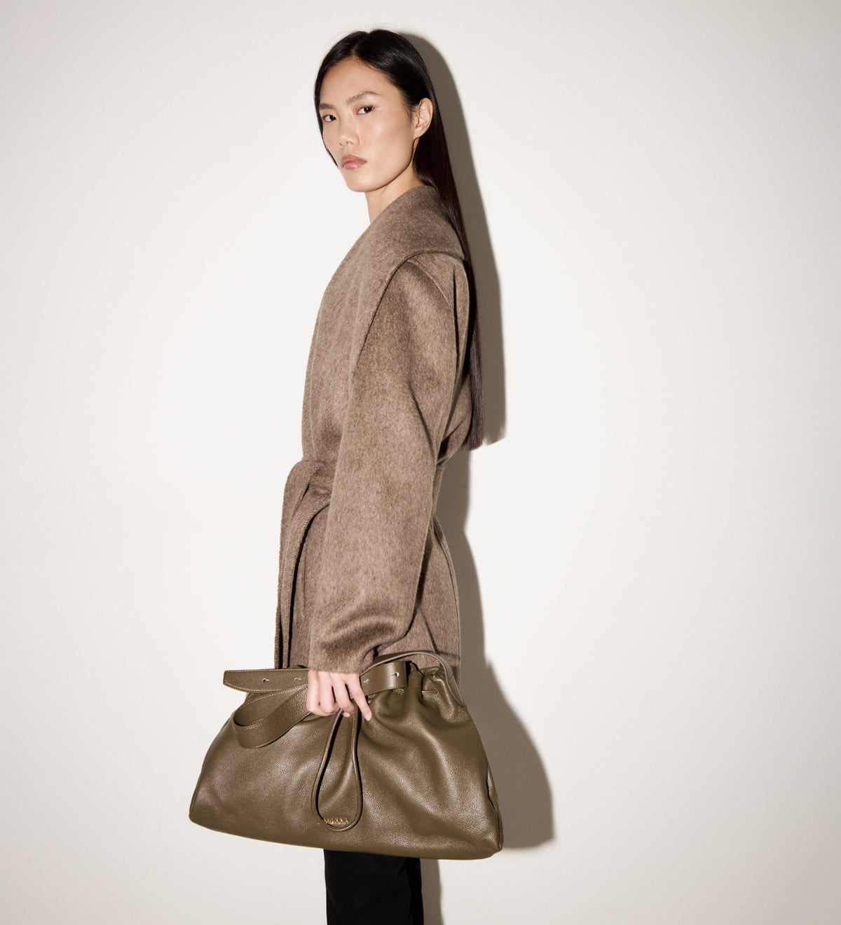 Double-faced wool coat