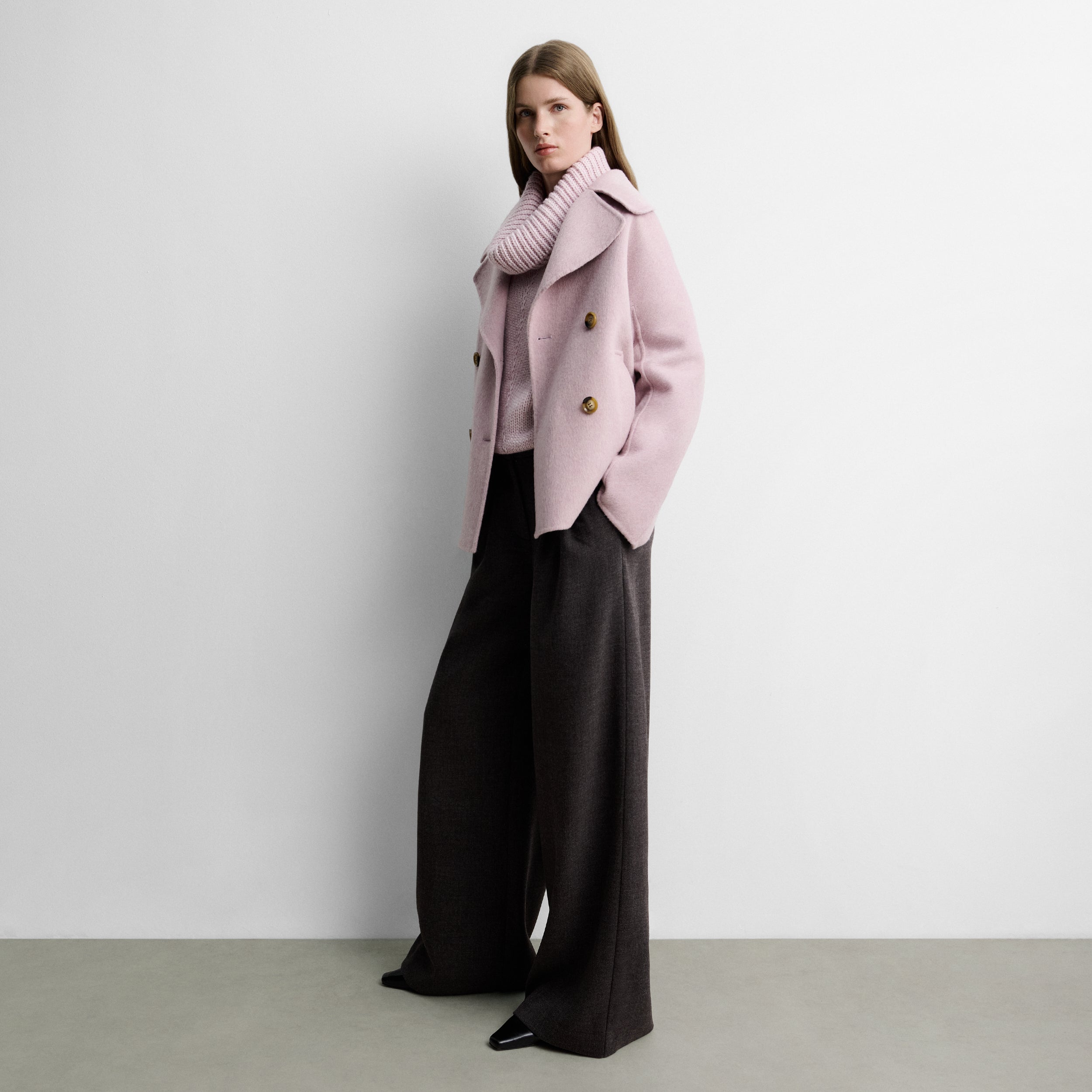 Chaquetón lana doble faz