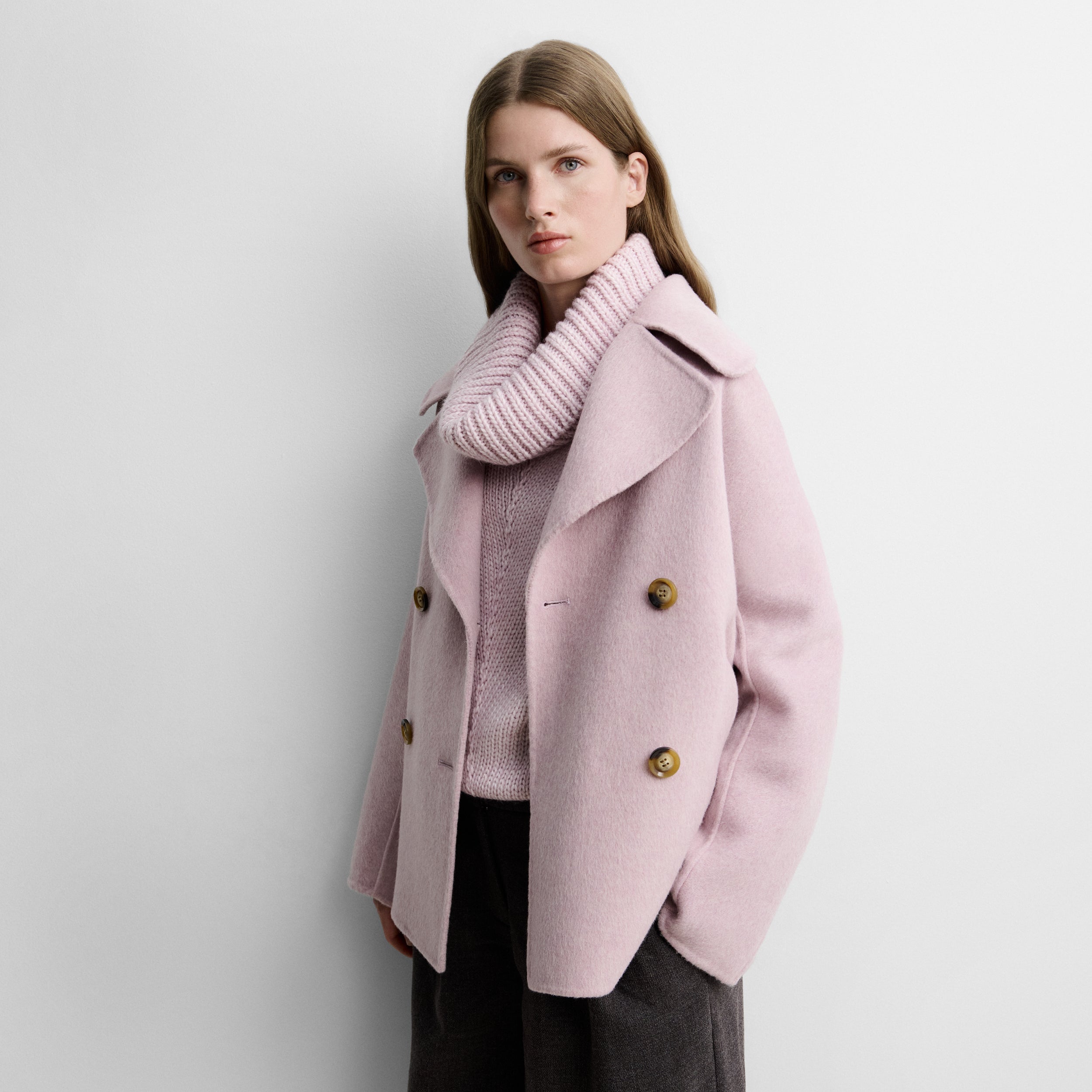 Chaquetón lana doble faz