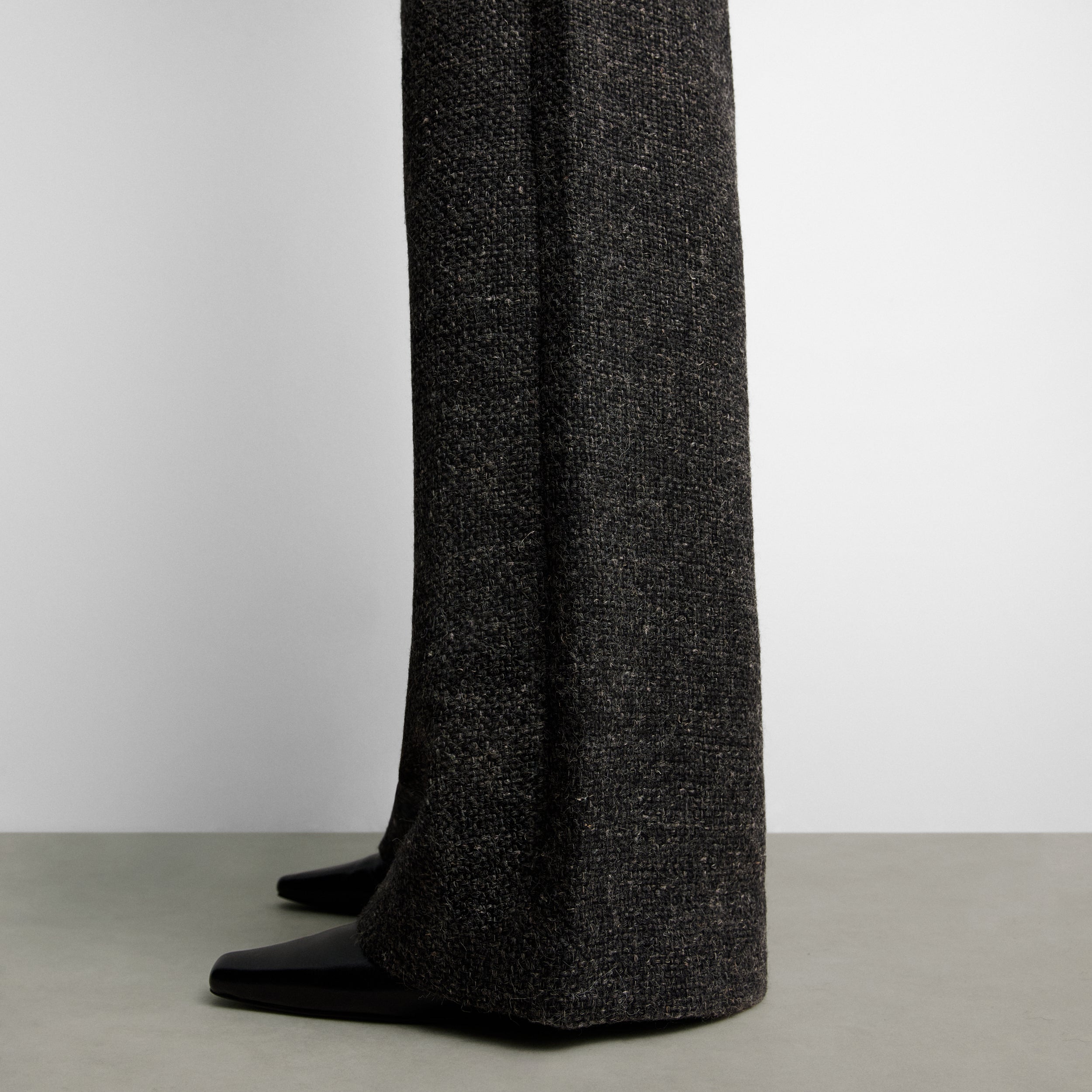 Pantalón recto tweed