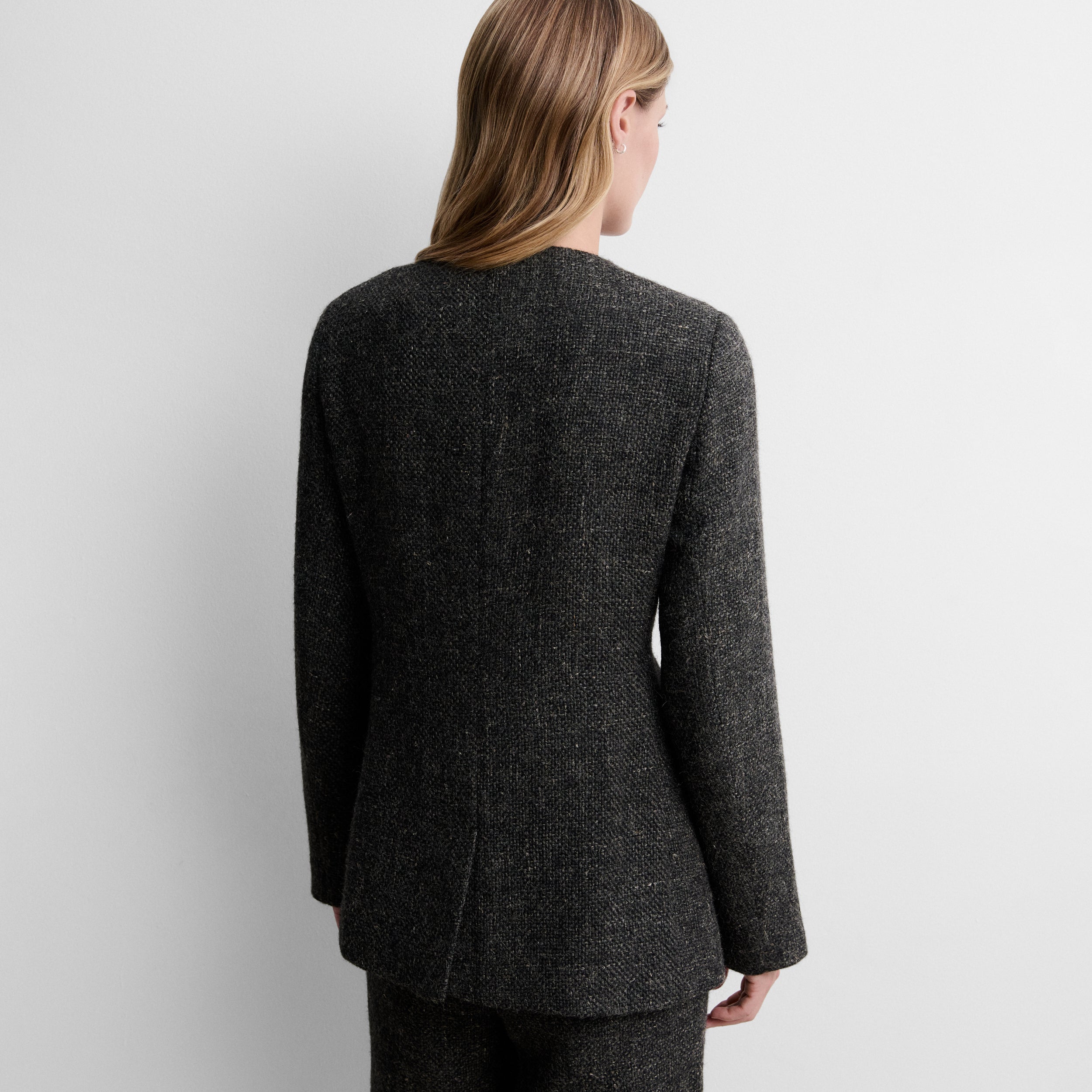 Chaqueta entallada tweed