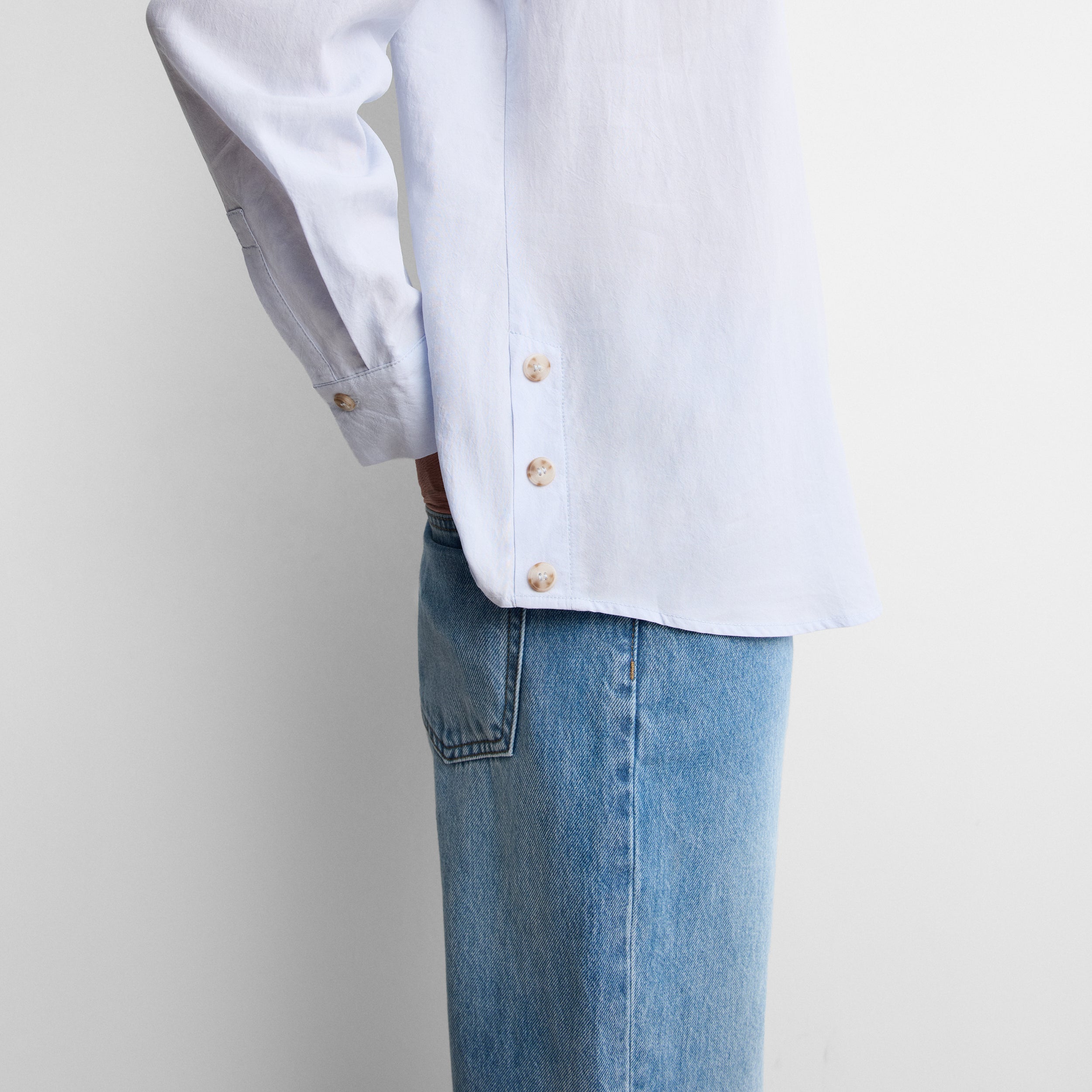 Blouse fluide à boutons