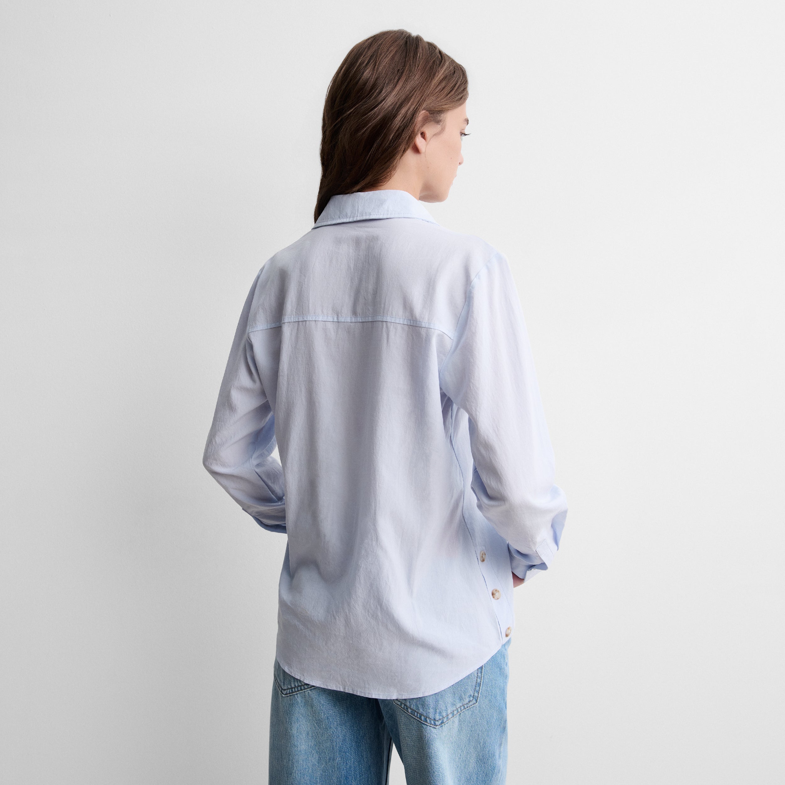 Blouse fluide à boutons
