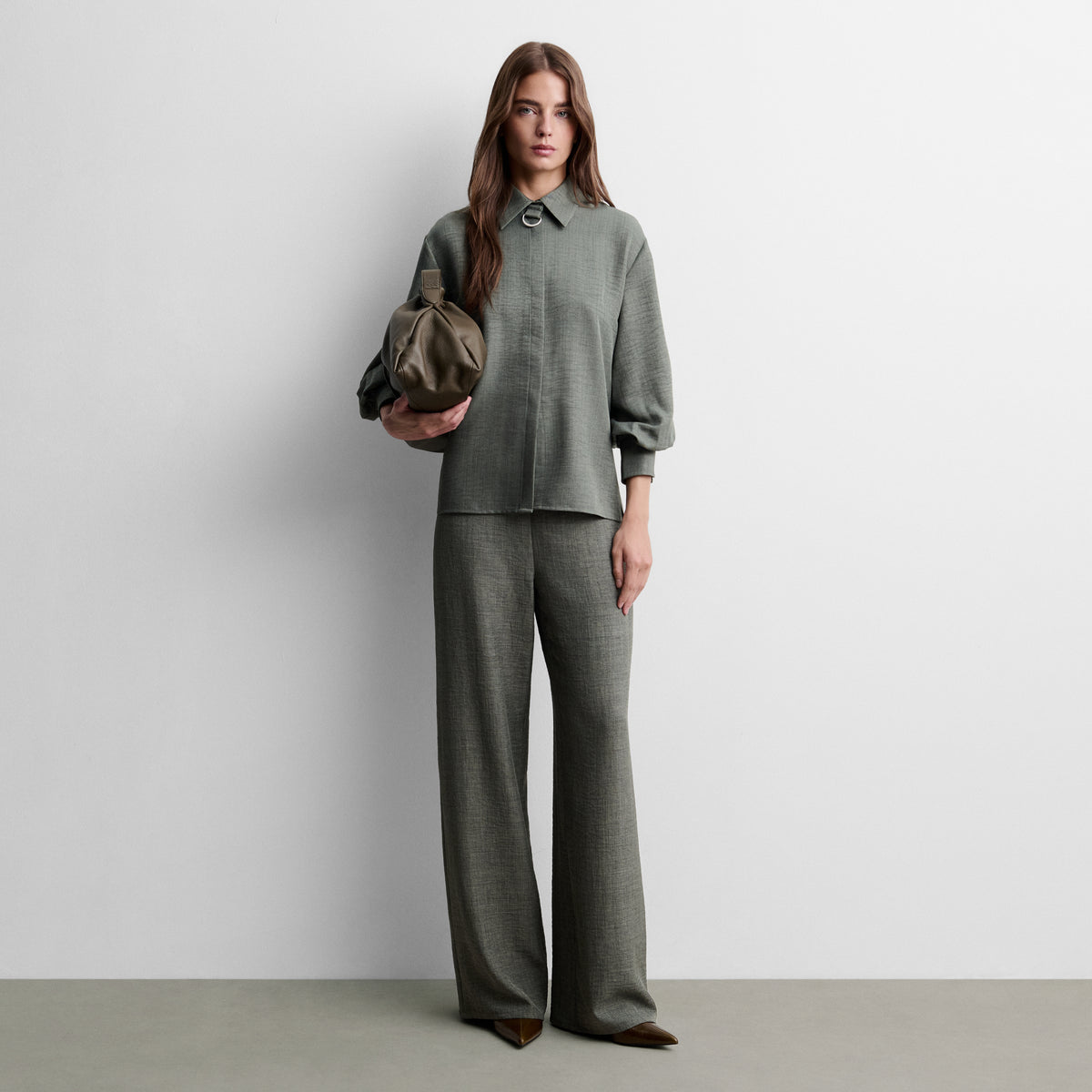 Blouson with buckle detail