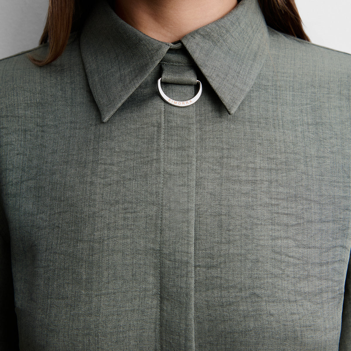 Blouson with buckle detail