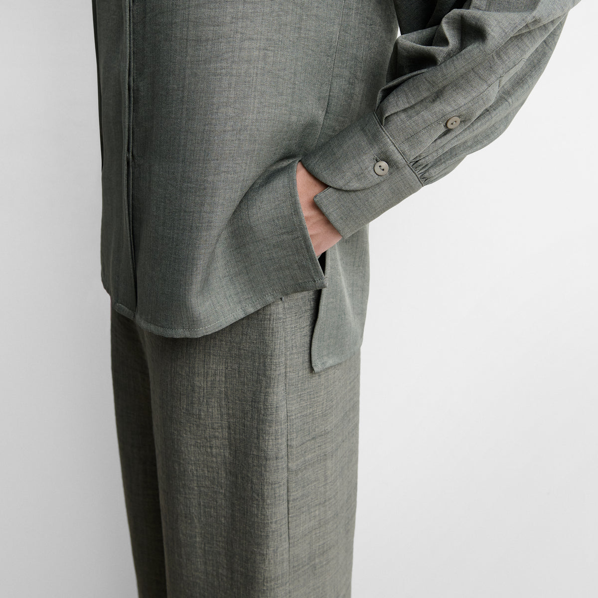 Blouson with buckle detail