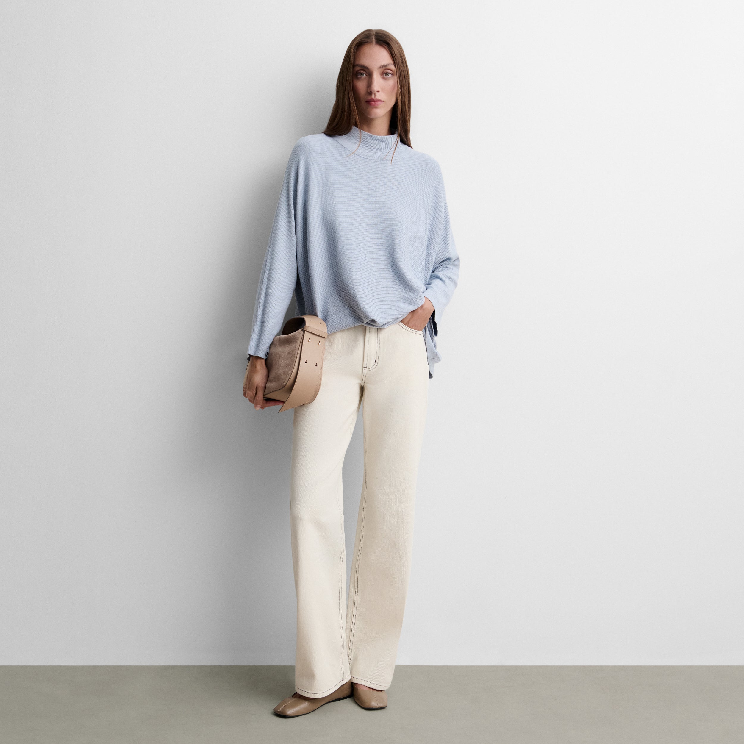 Jersey oversize cuello alto