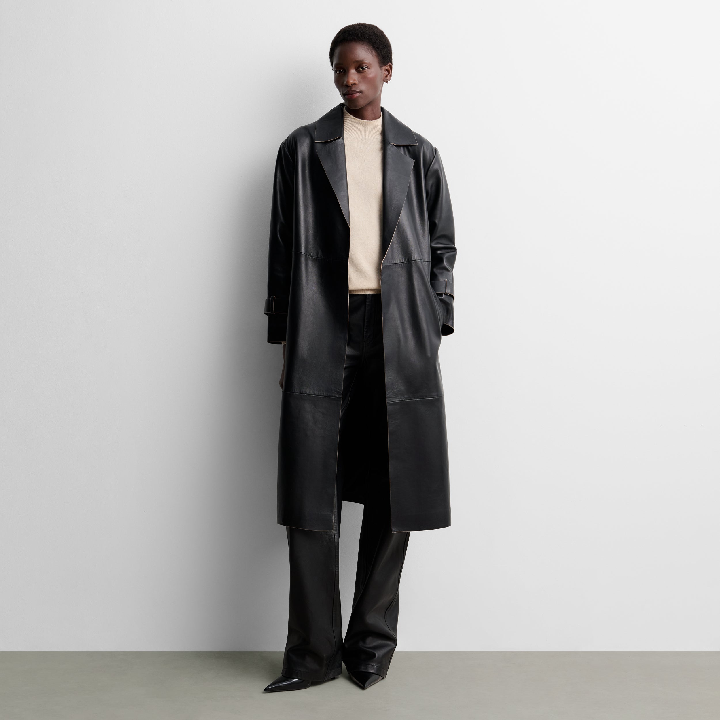 Gabardina larga napa