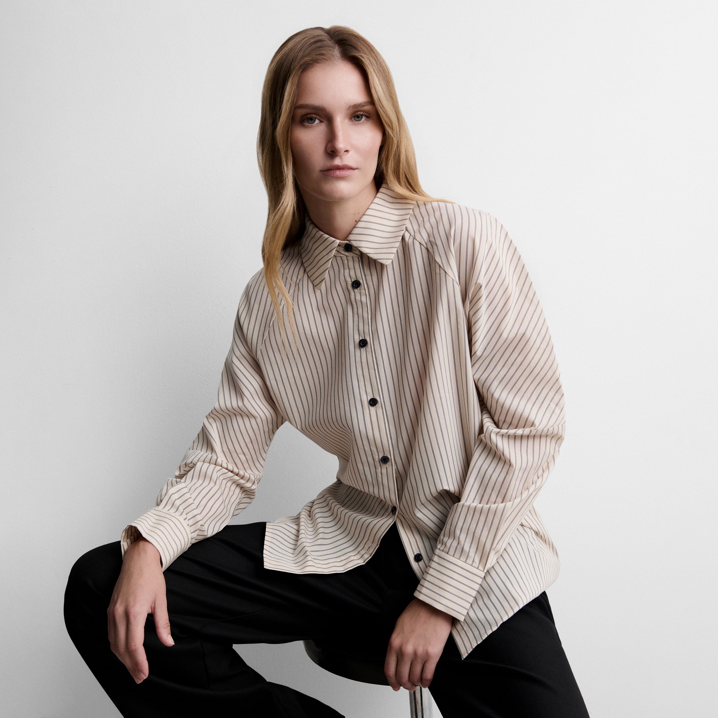 Chemise imprimée à rayures