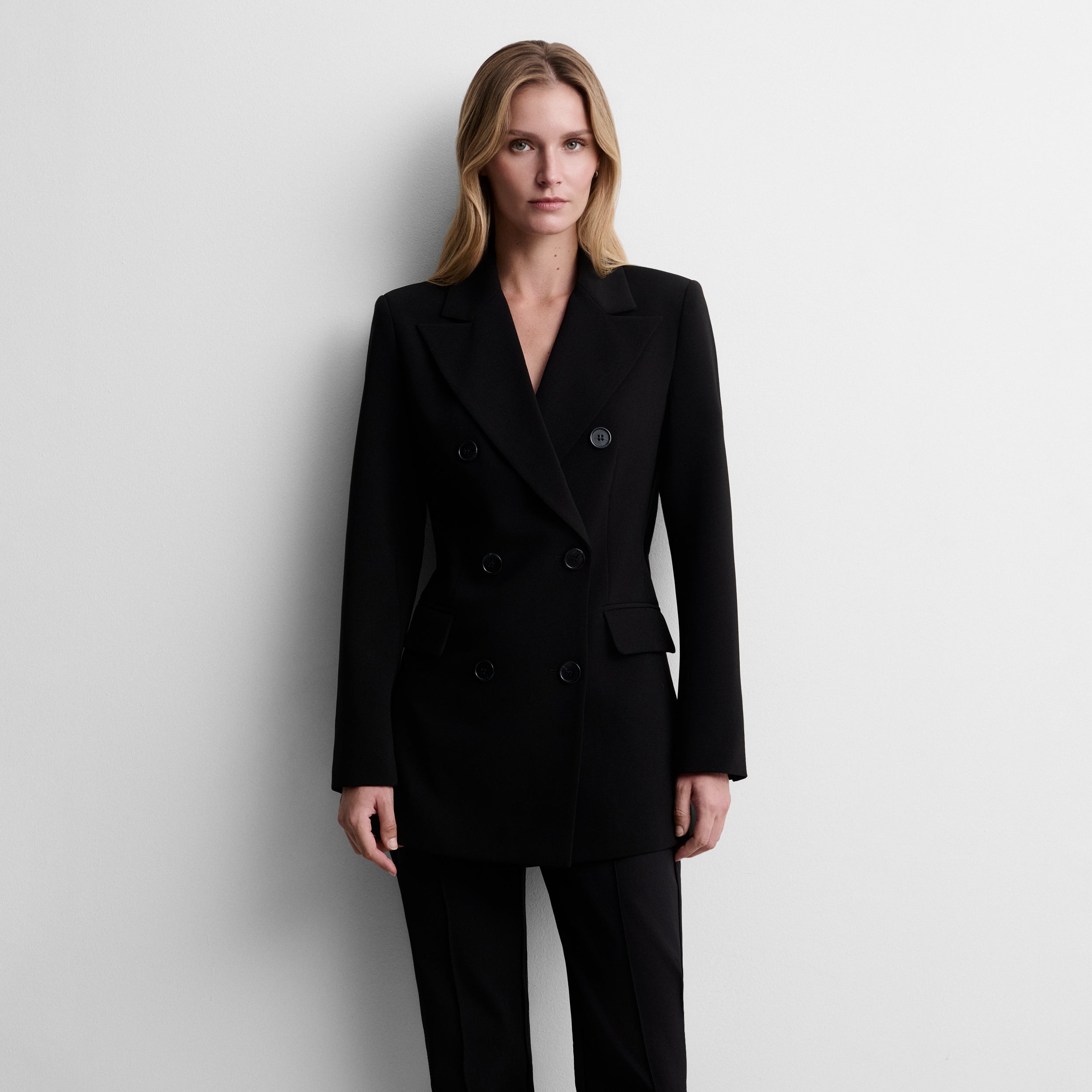 Blazer droit croisé
