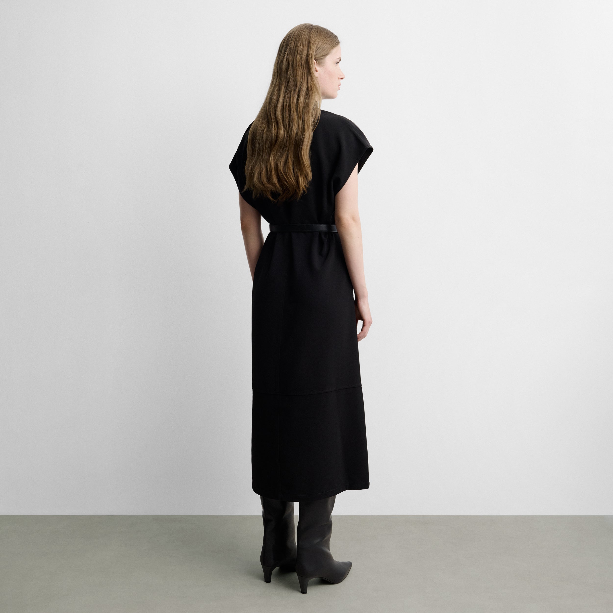 Vestido midi recto
