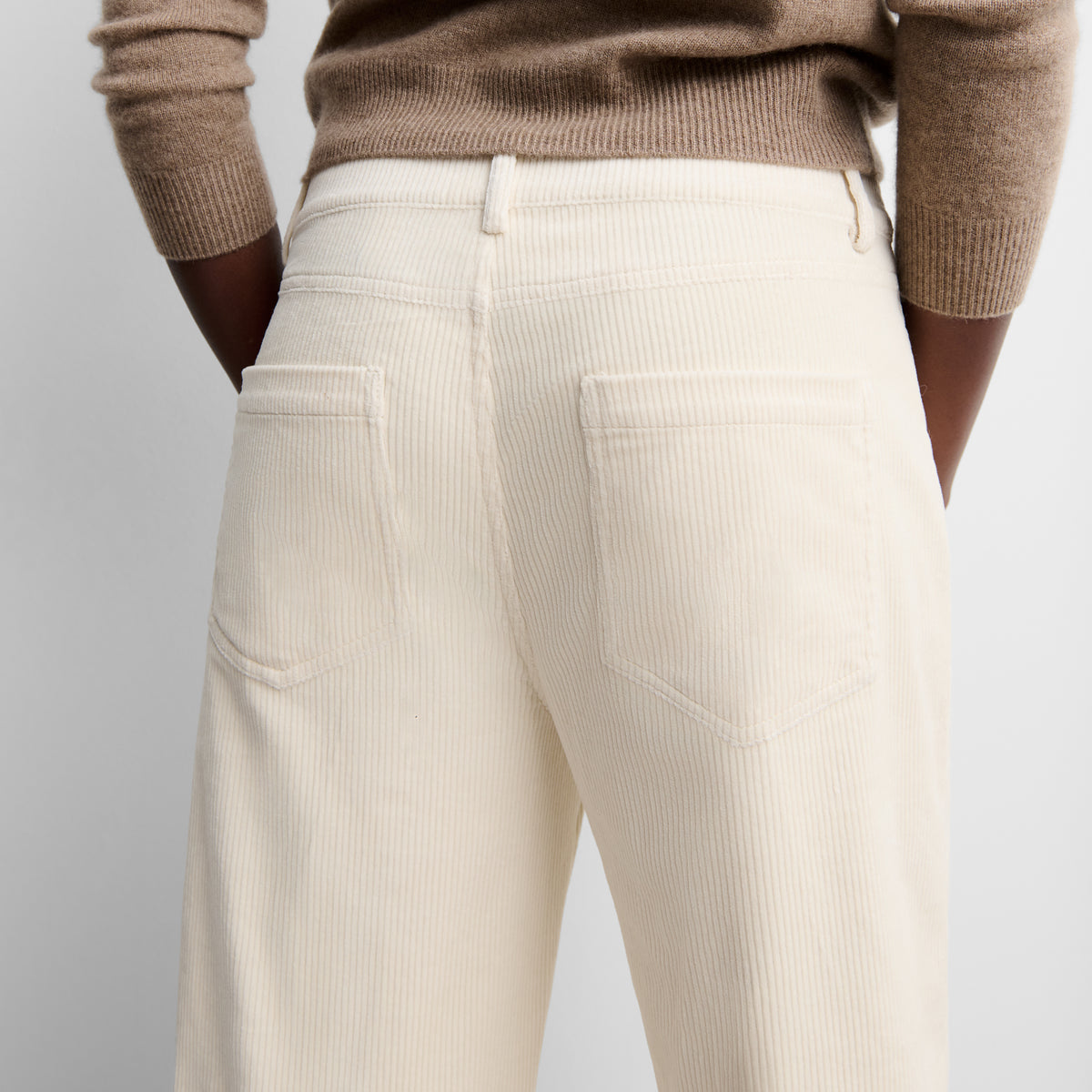 Pantalón recto pana
