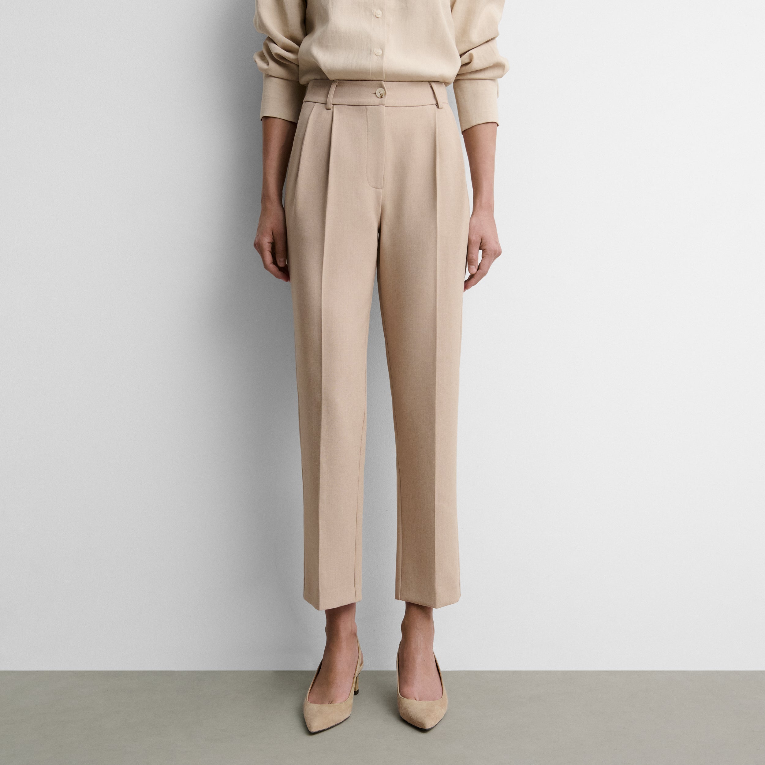 Pantalón recto pinzas