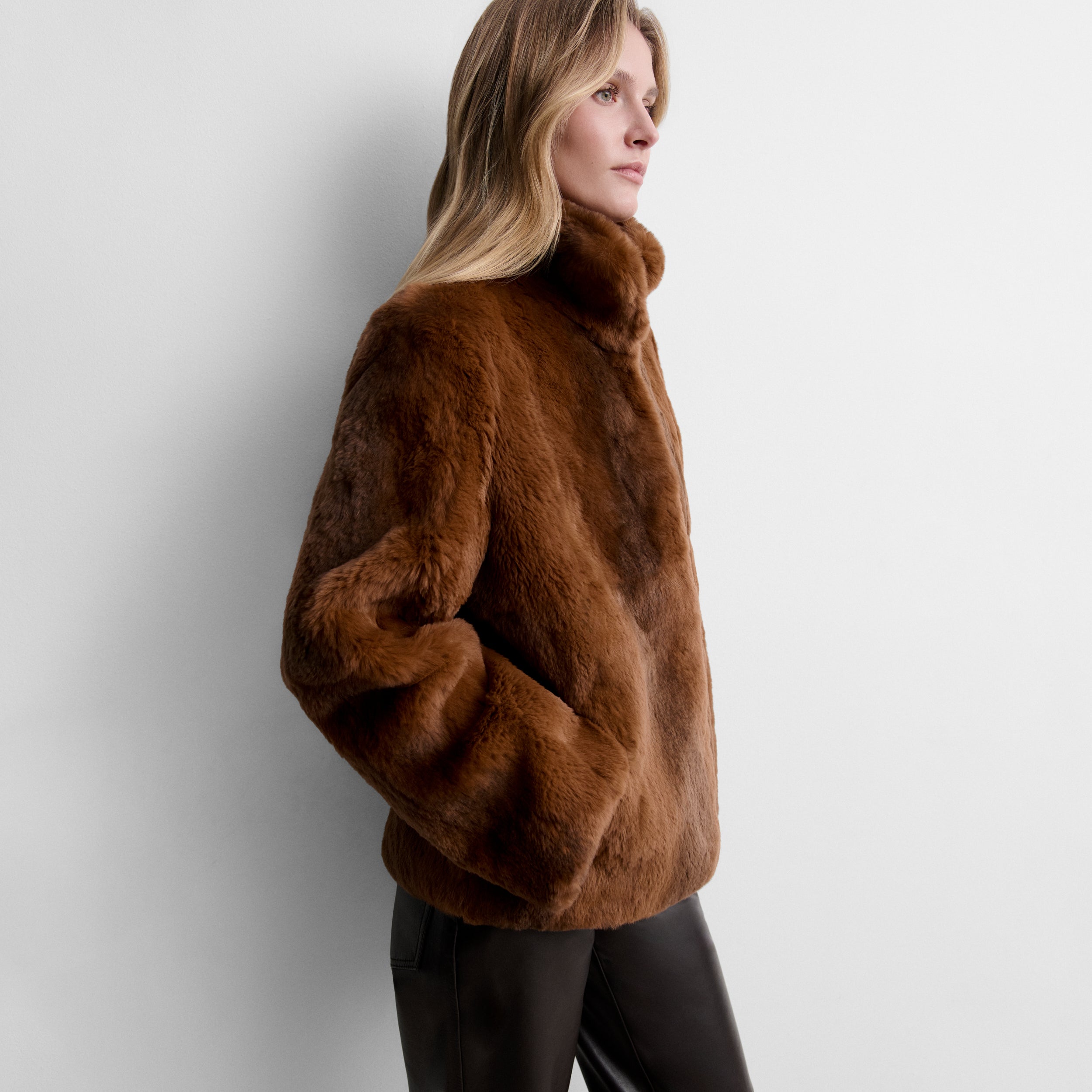 Veste effet fourrure