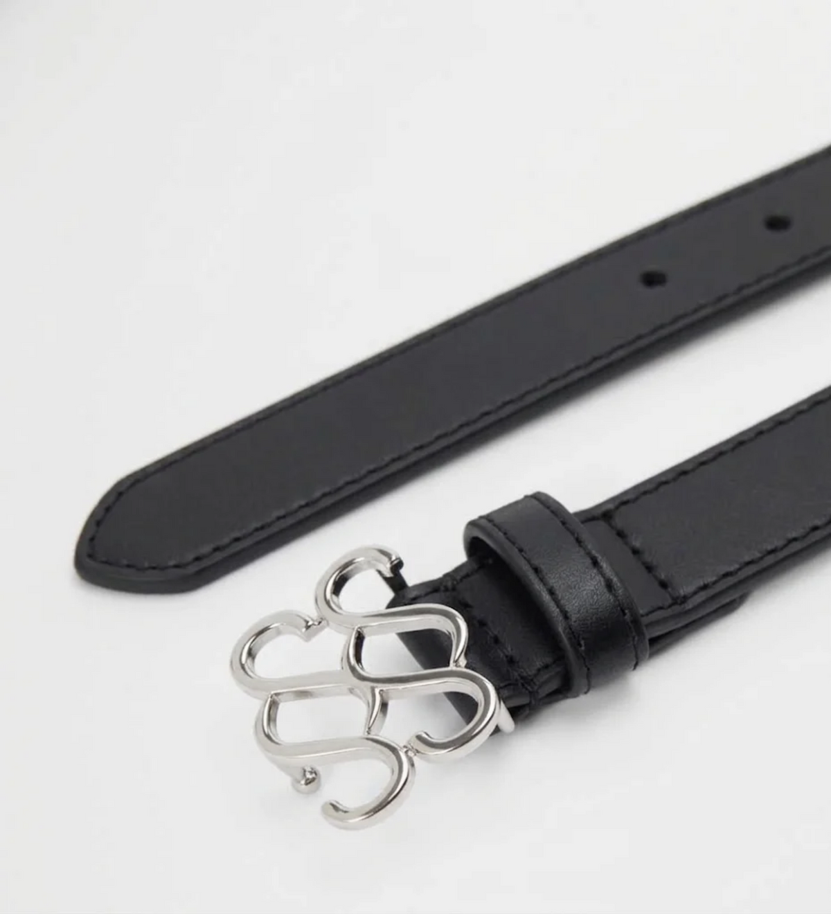Metal logo belt