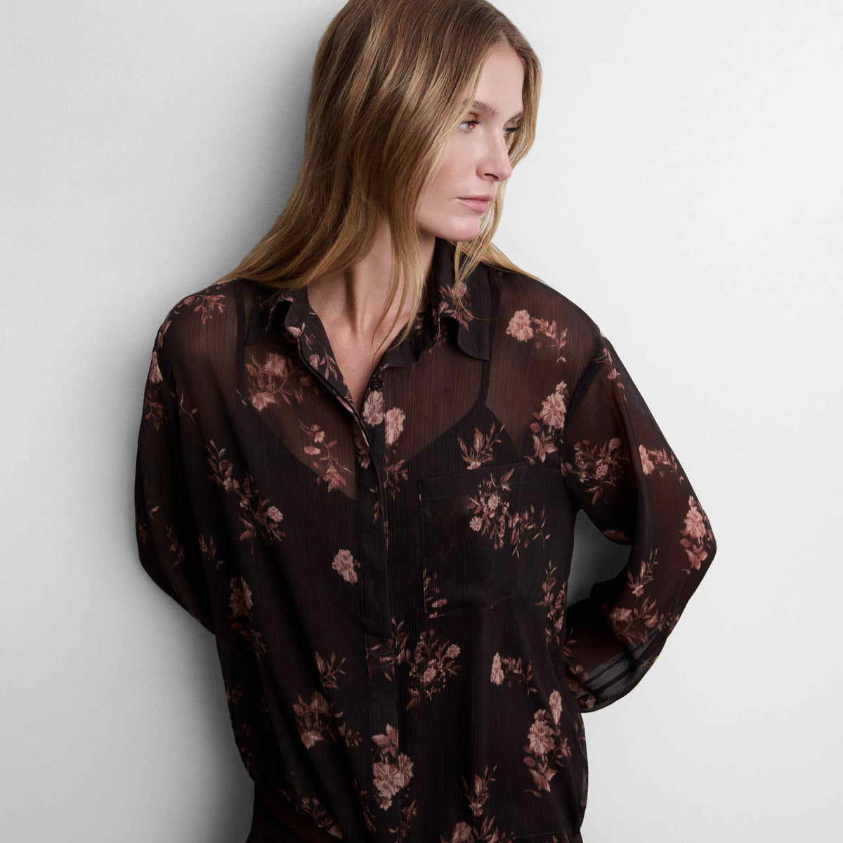 Blusa crop estampada