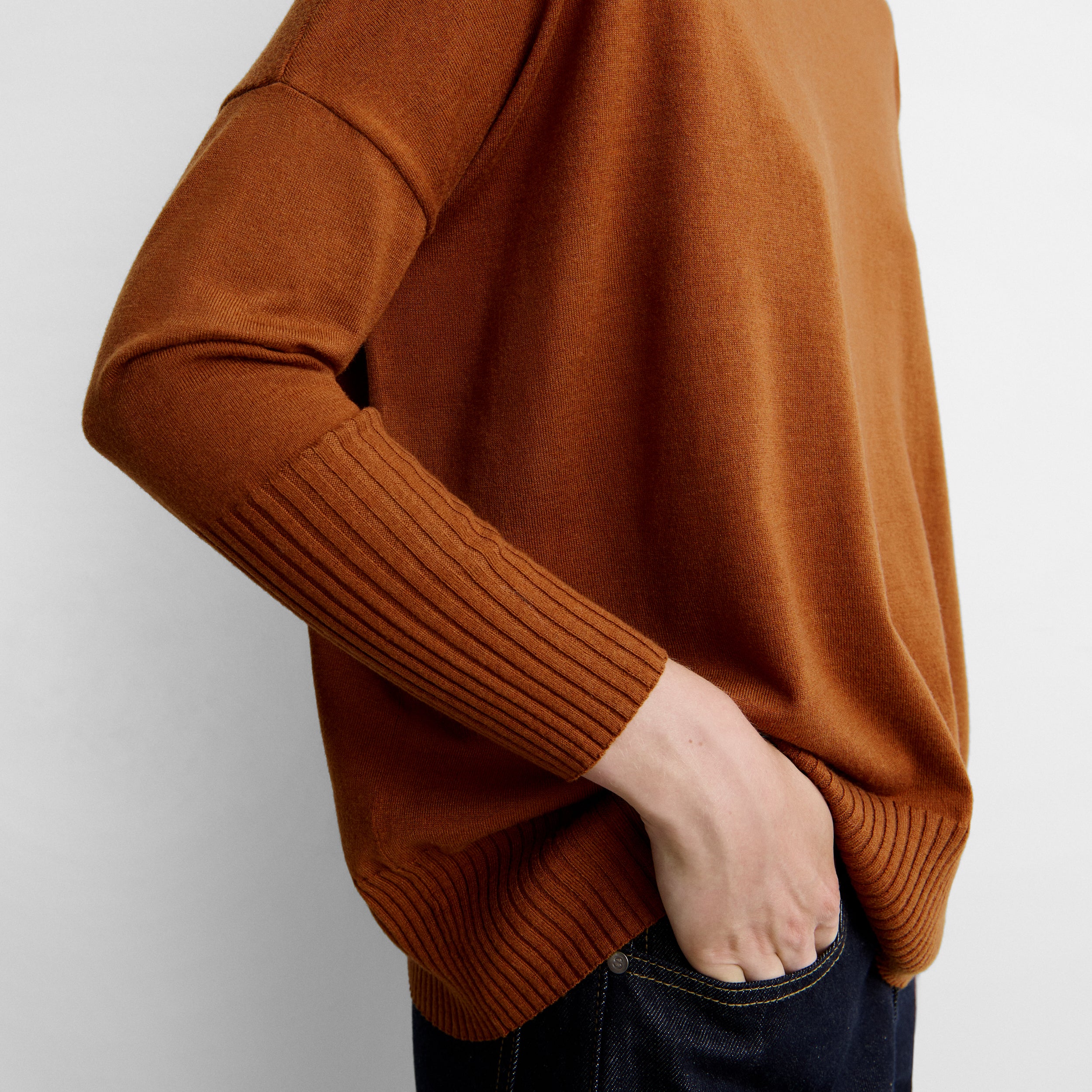 Oversized high-neck sweater