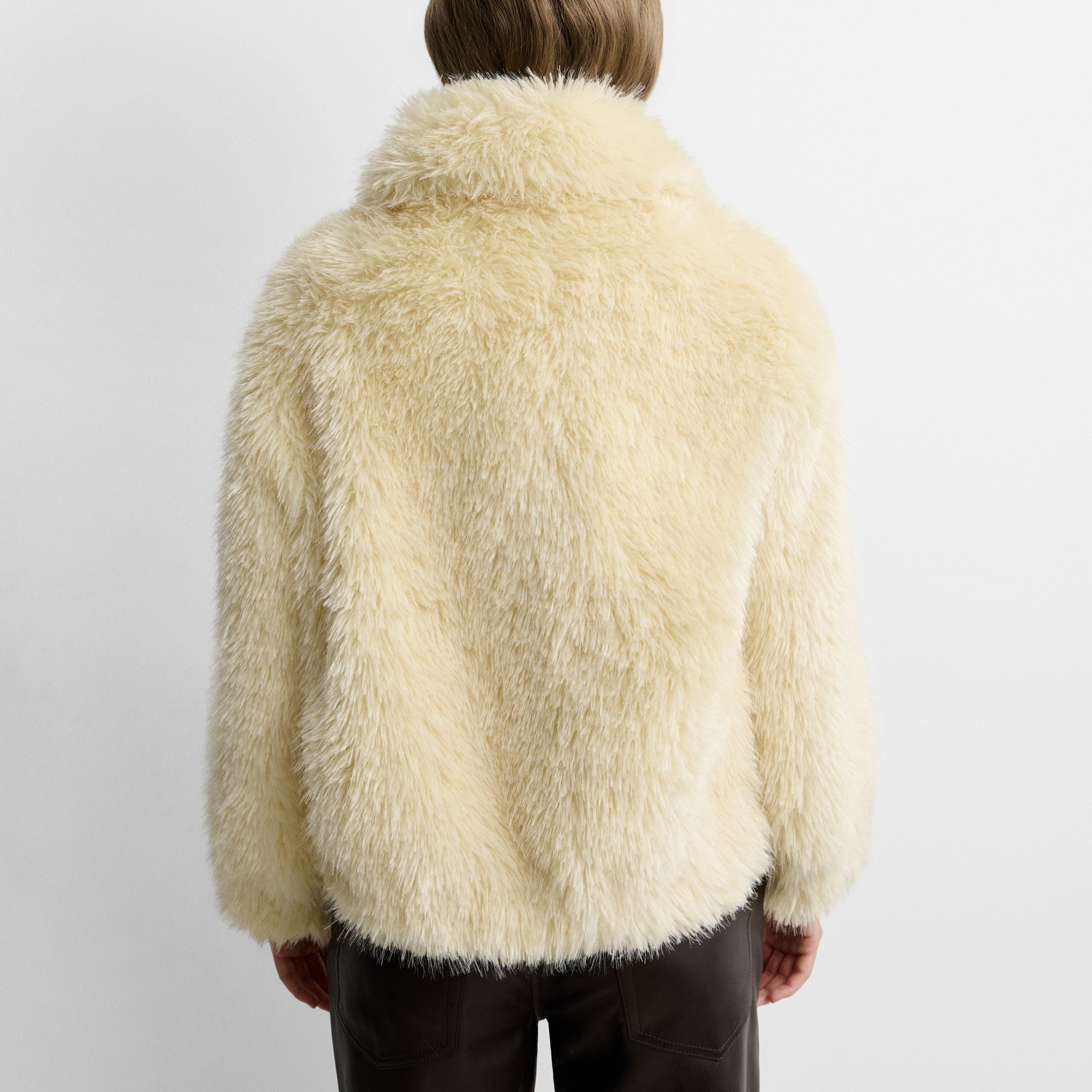 Short faux-fur jacket