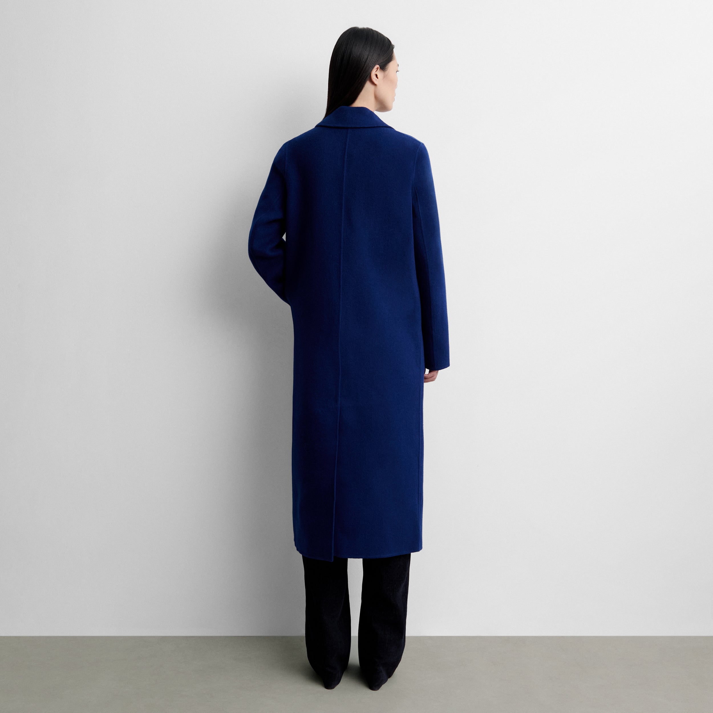 Double-faced wool coat