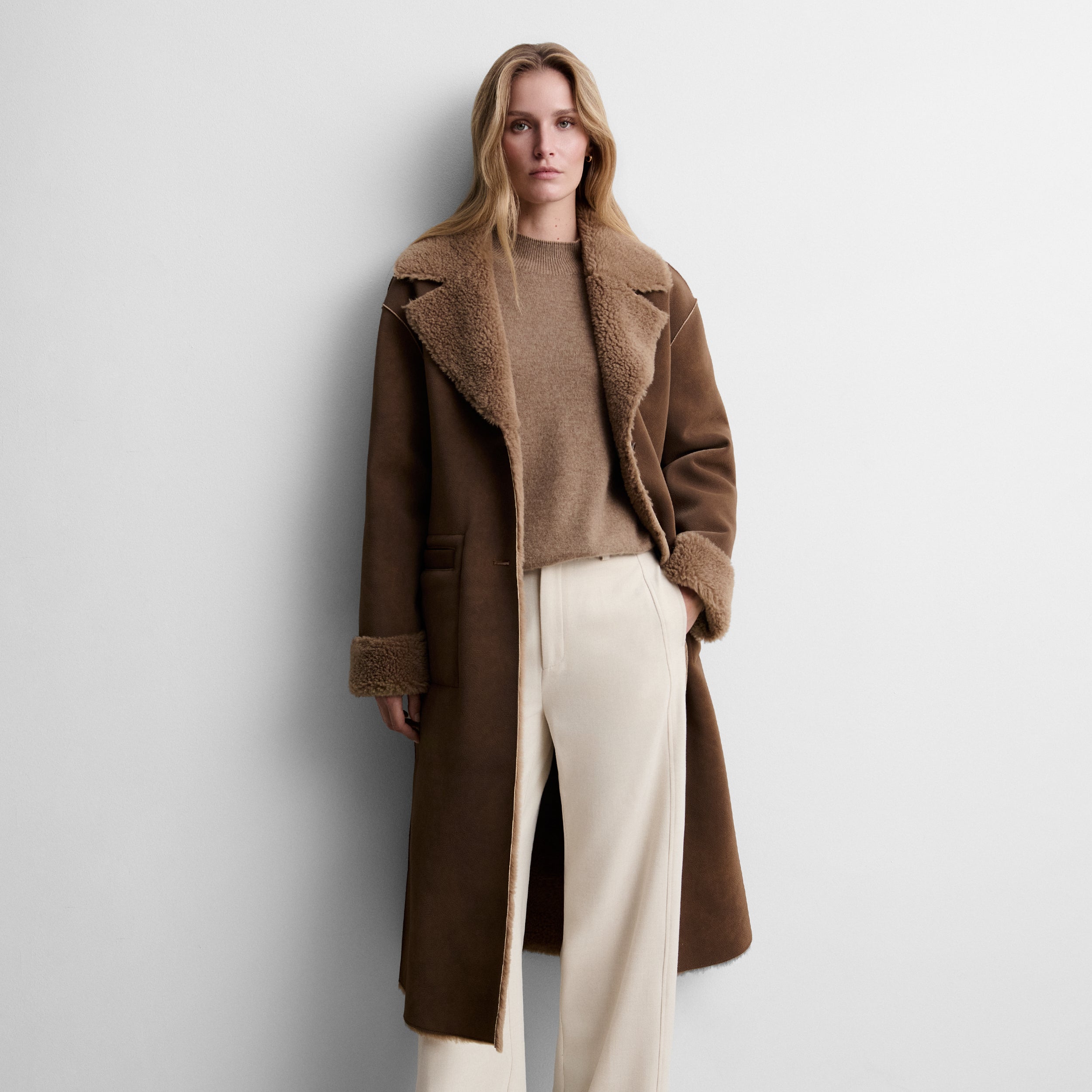 Manteau réversible en fourrure