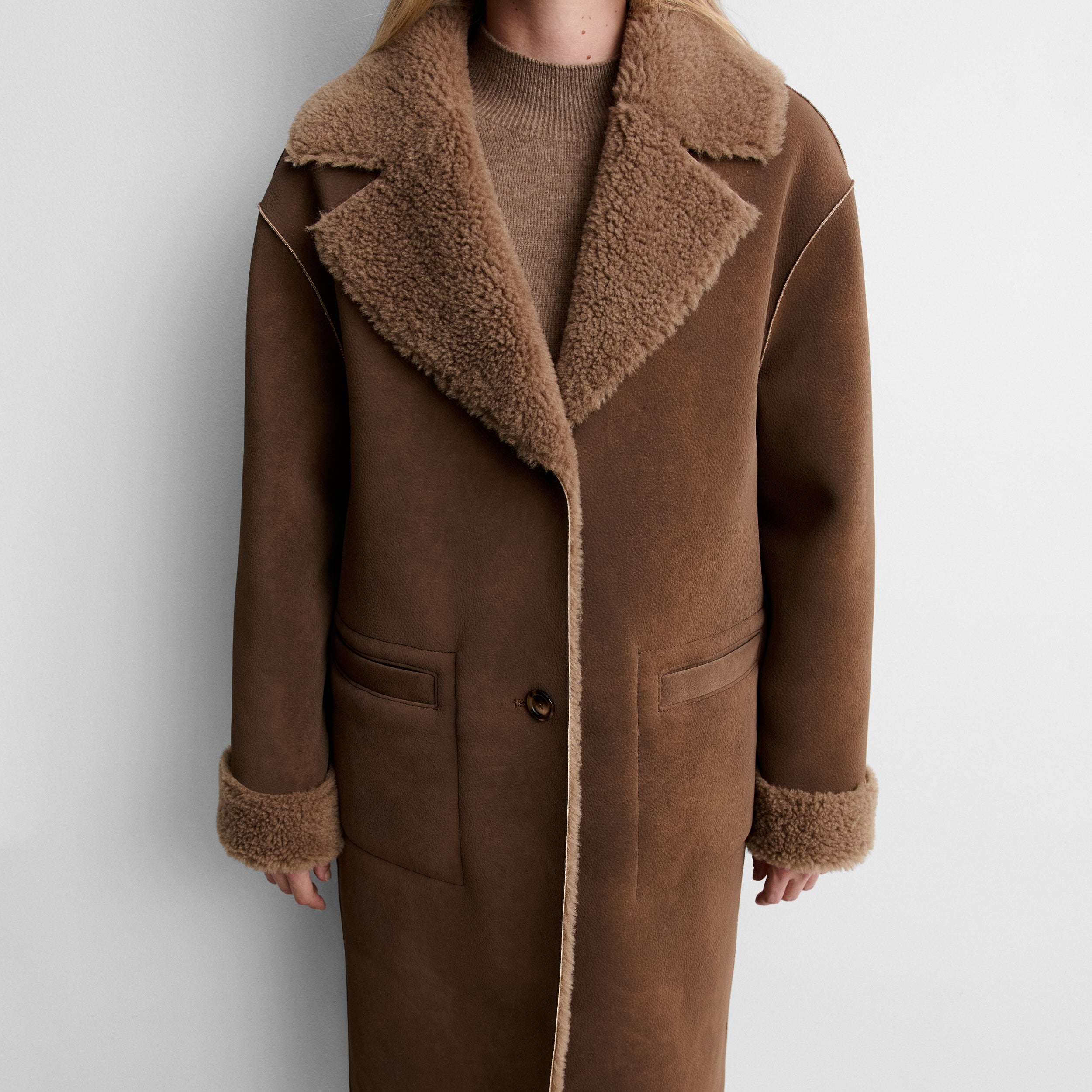 Manteau réversible en fourrure