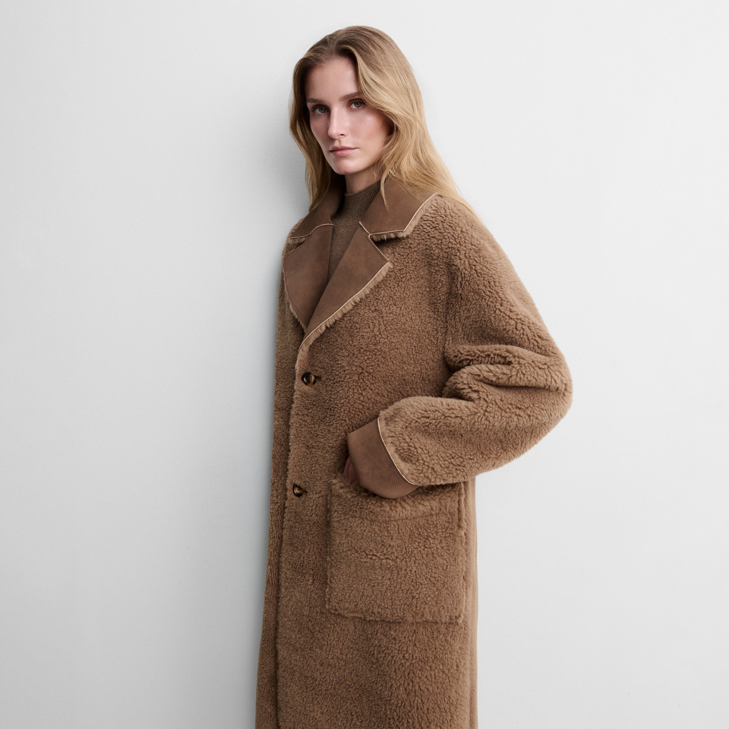 Manteau réversible en fourrure