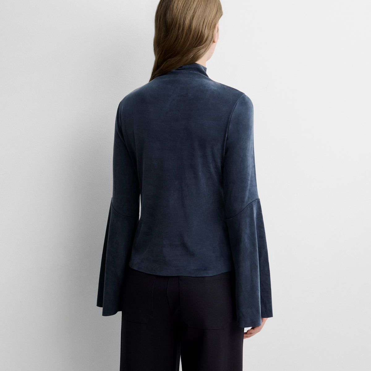 Top with flared sleeves