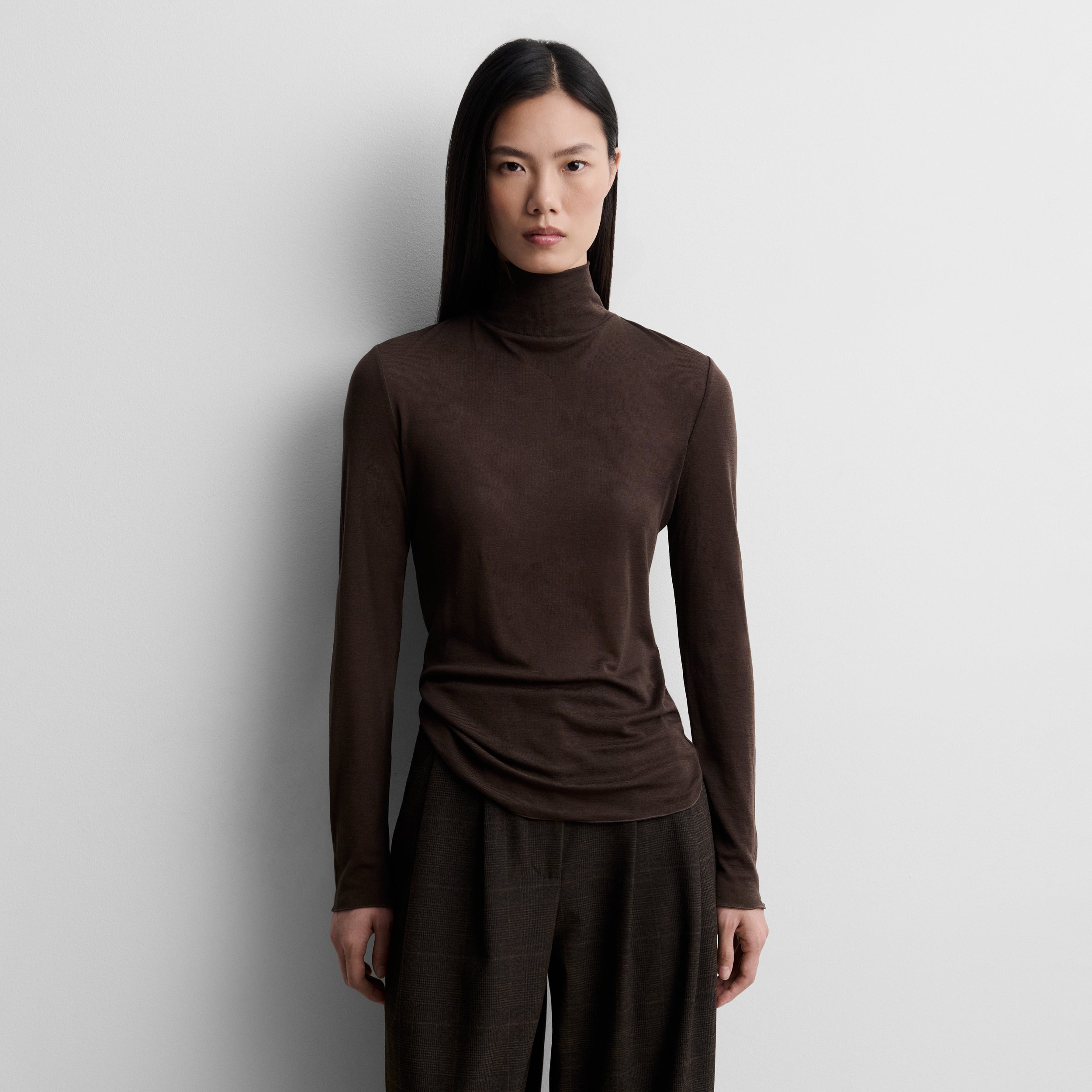 High-neck t-shirt