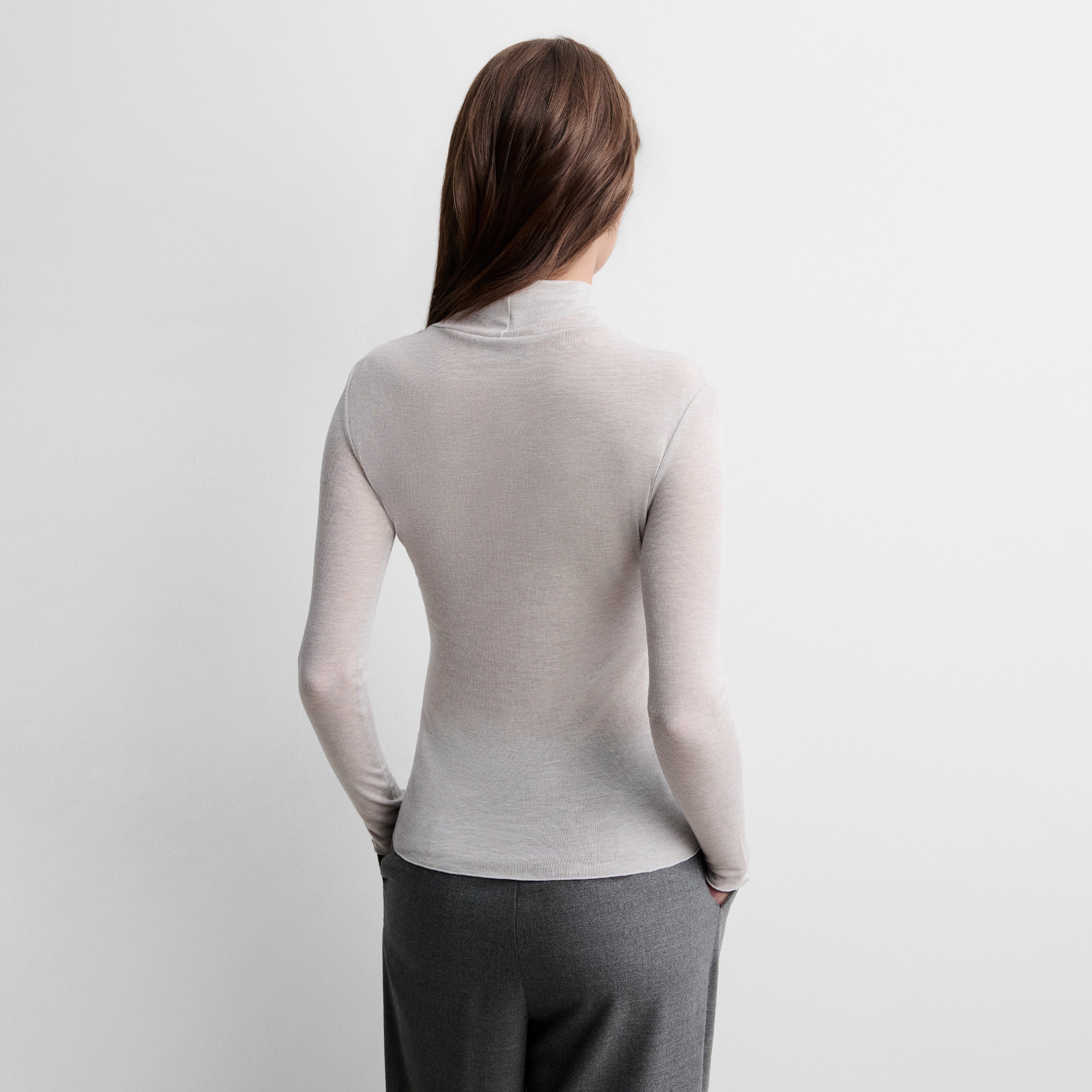 High-neck t-shirt