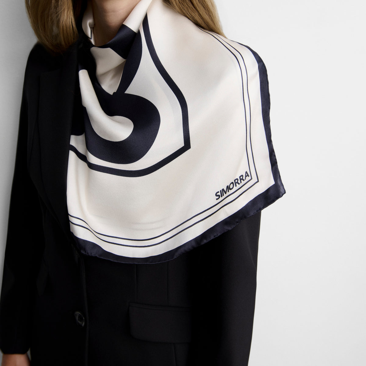 Silk logo scarf
