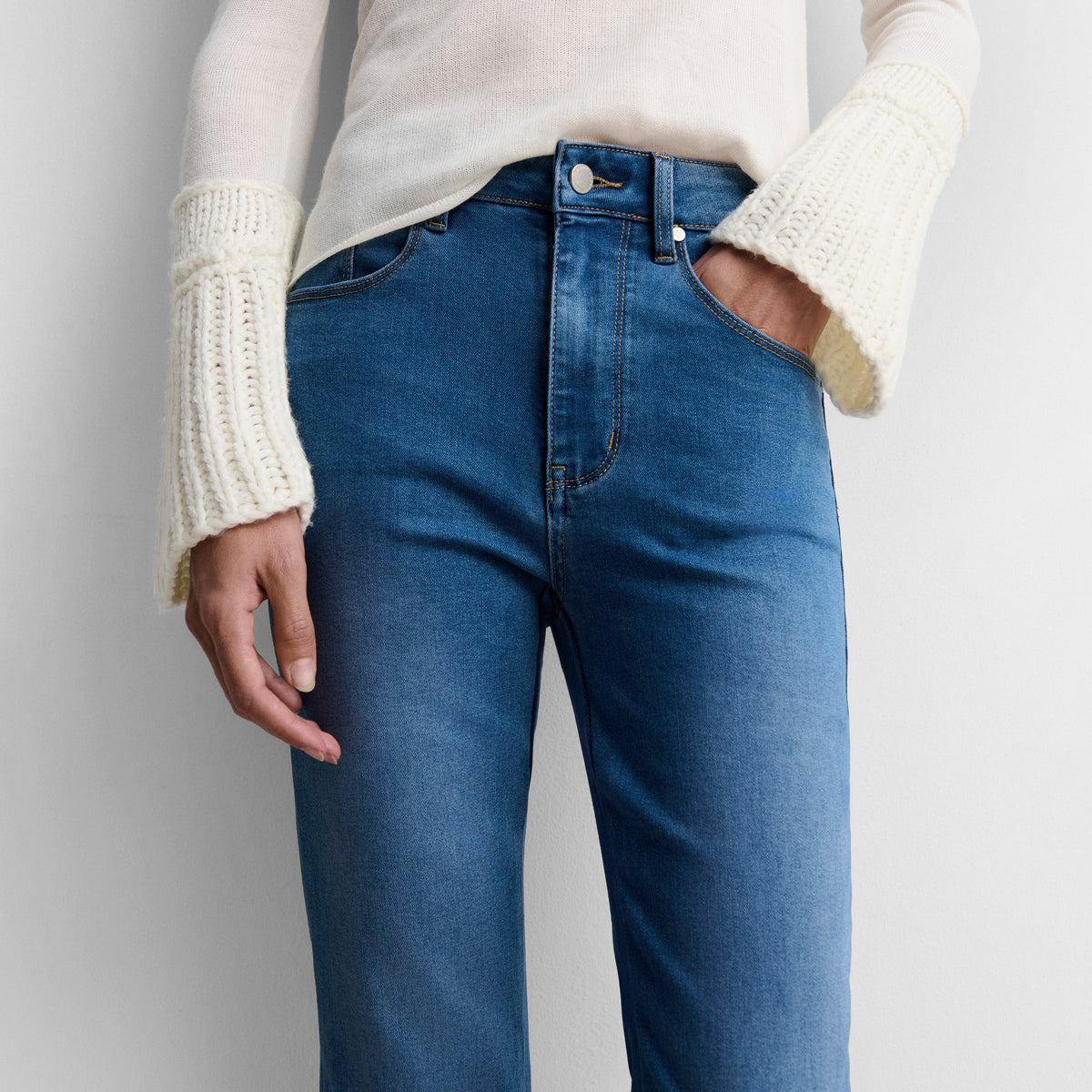 Pantalon en jean évasé