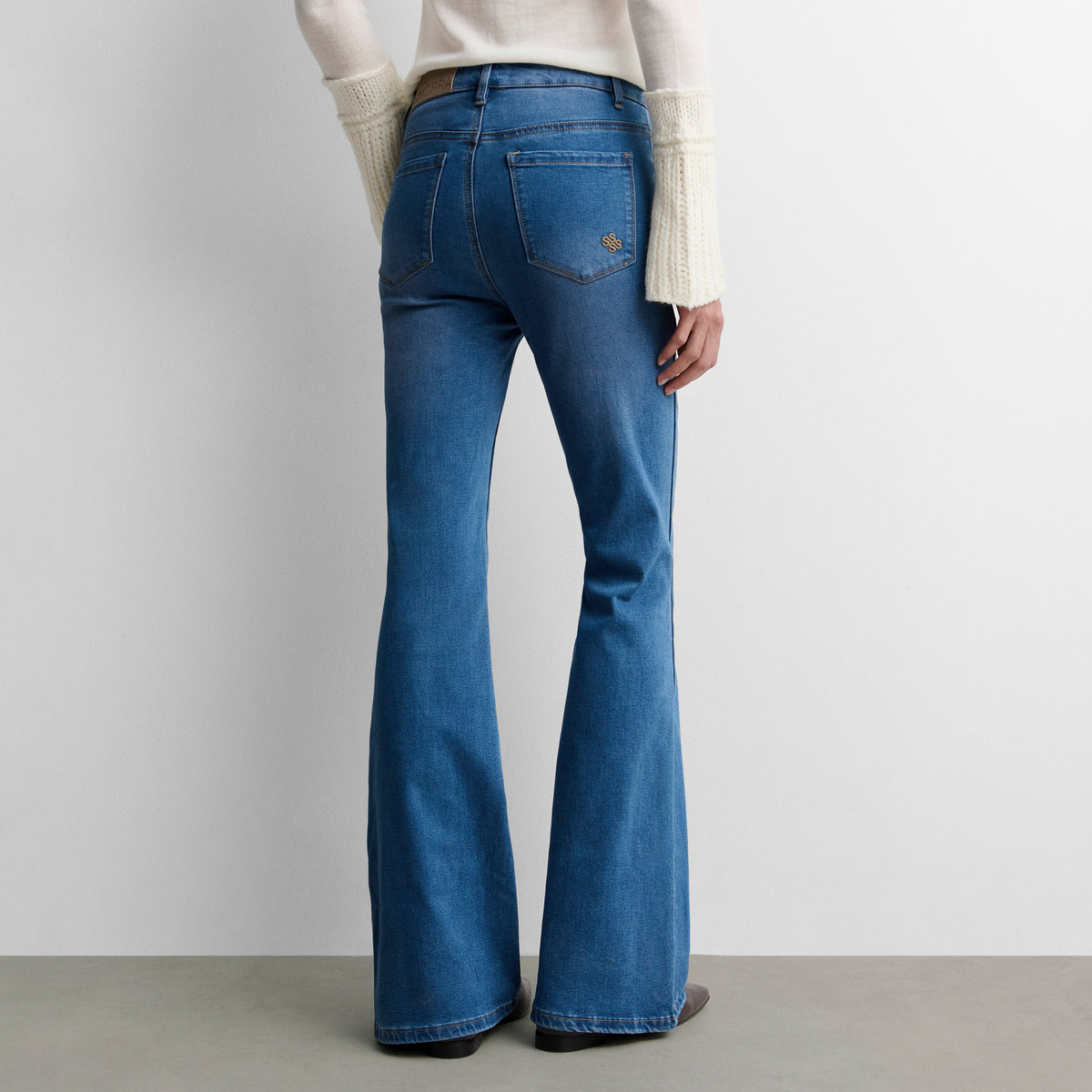 Pantalon en jean évasé