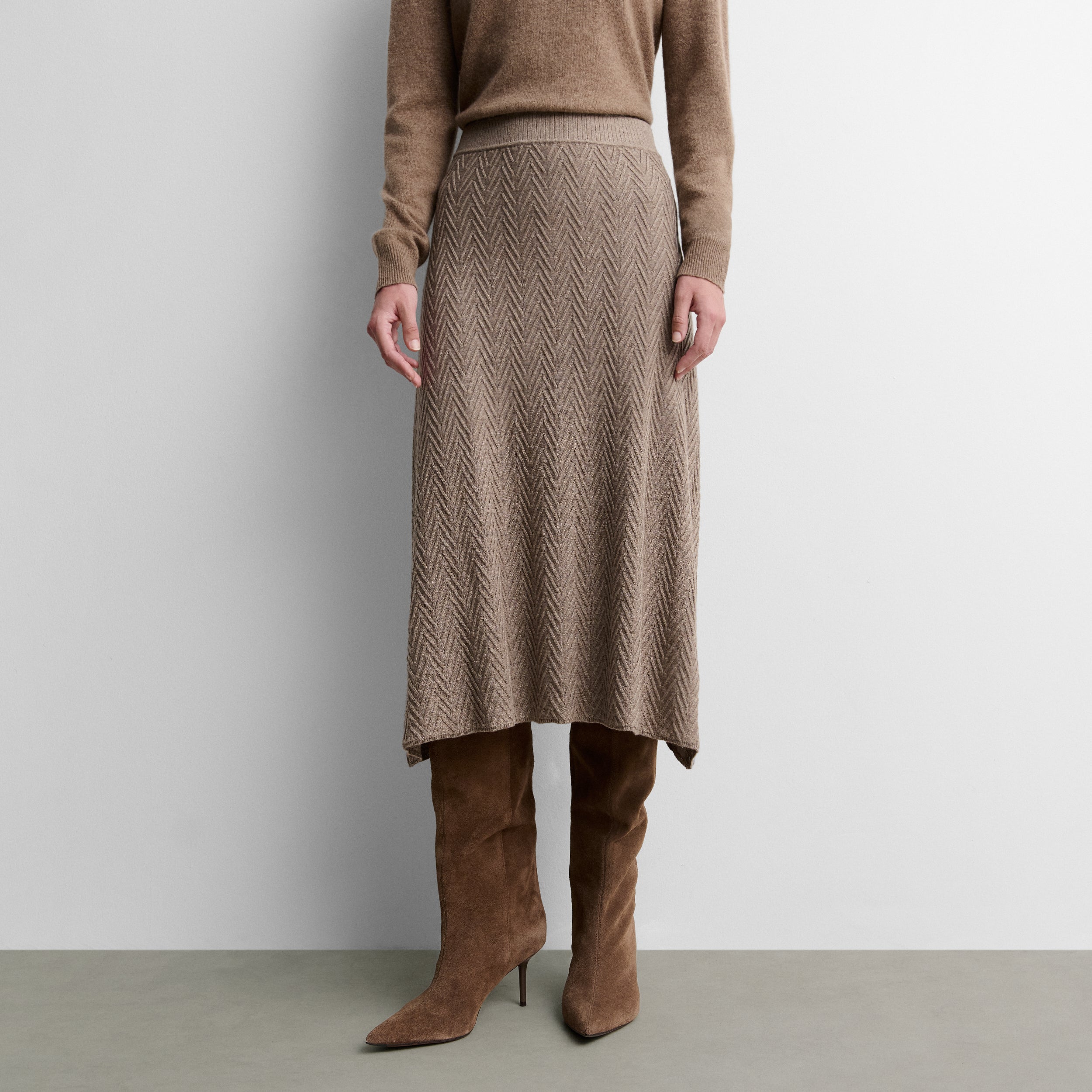 Fancy knit skirt