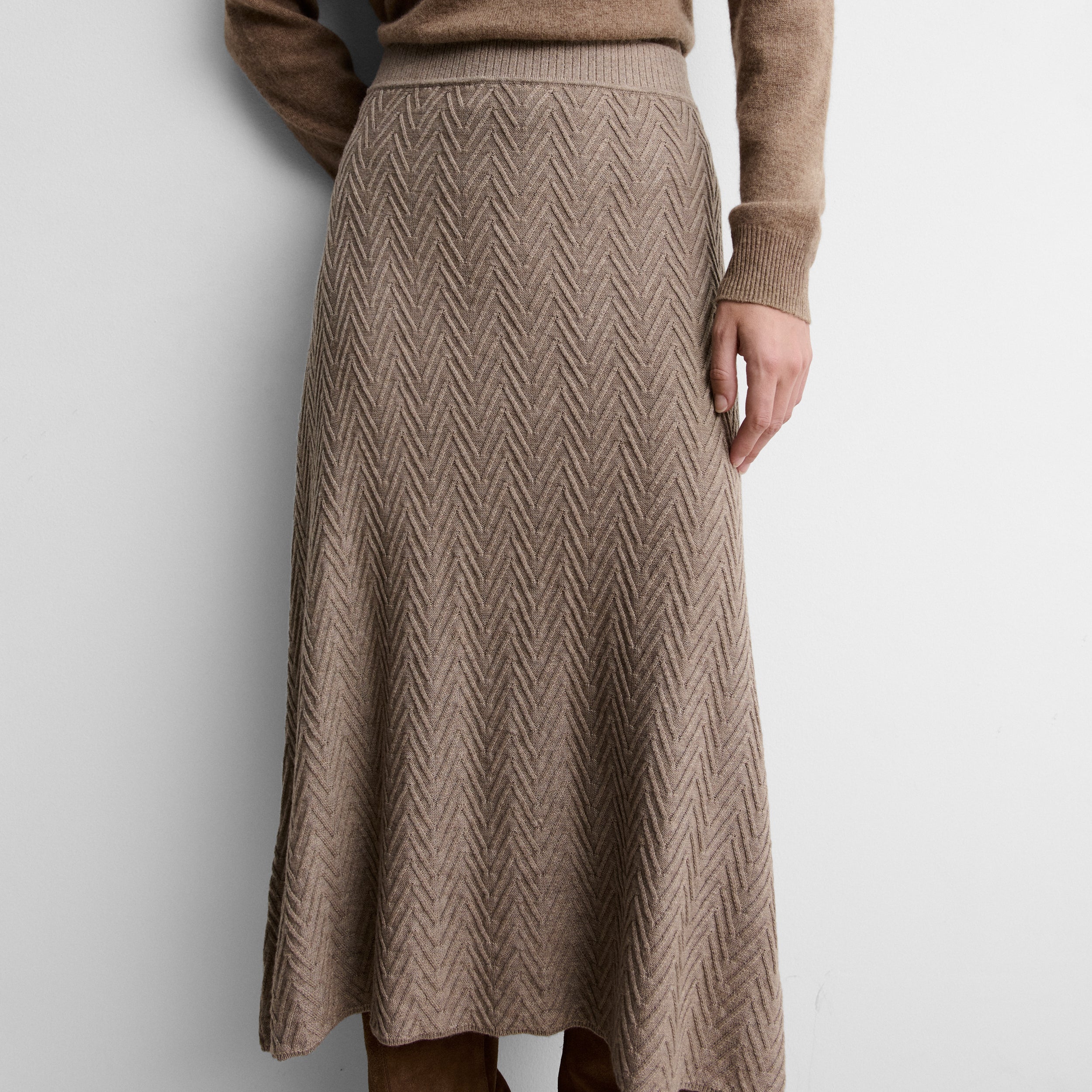 Fancy knit skirt