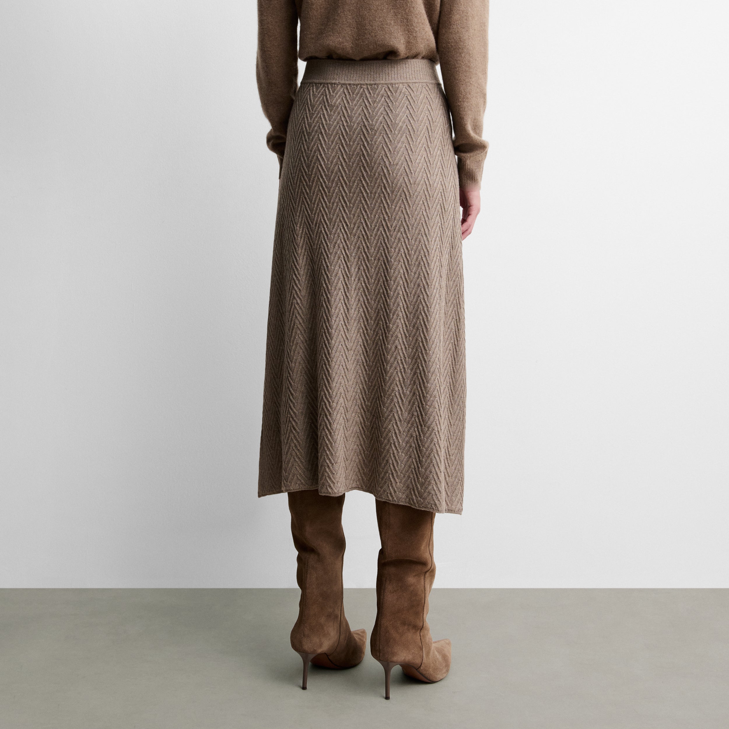 Fancy knit skirt