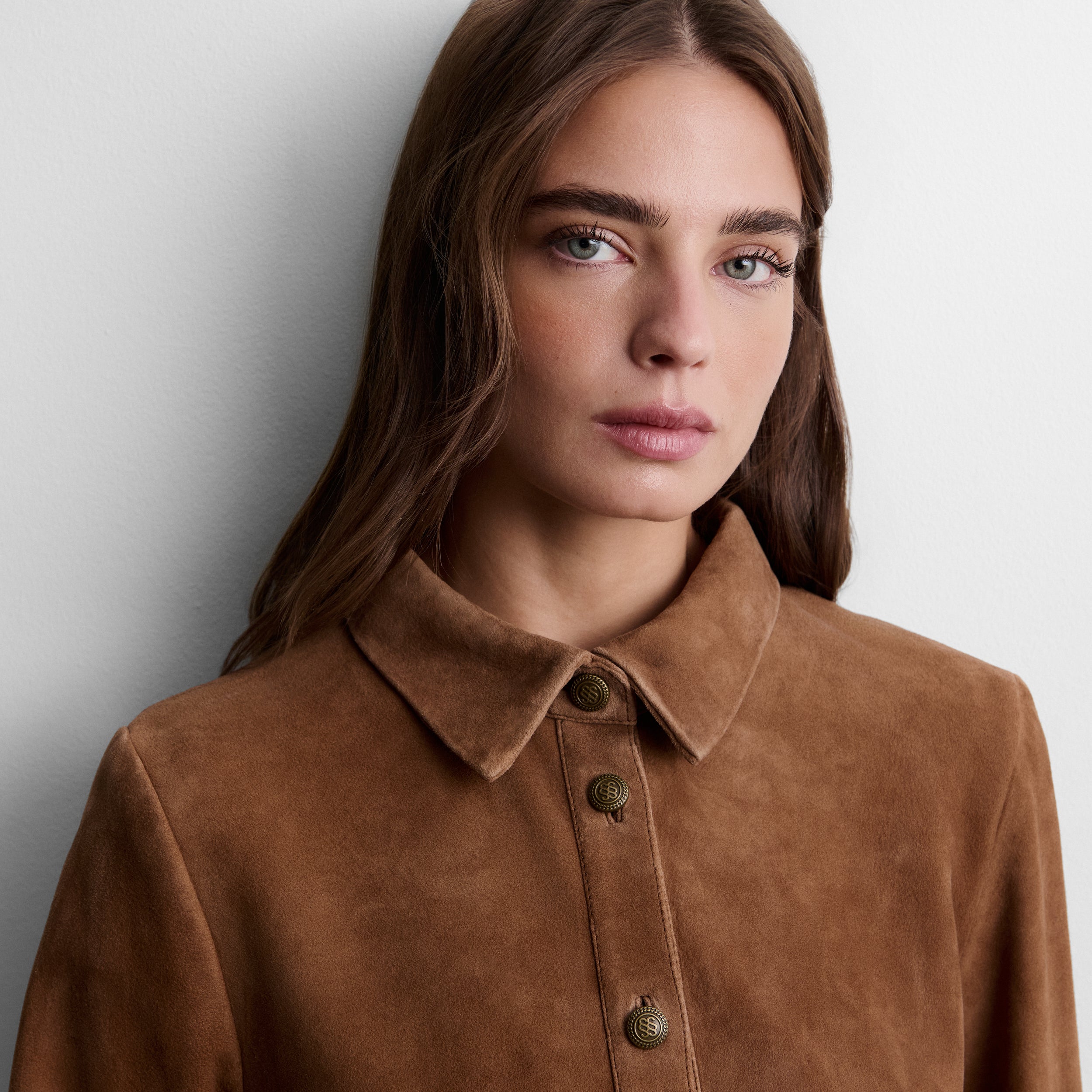 Suede overshirt