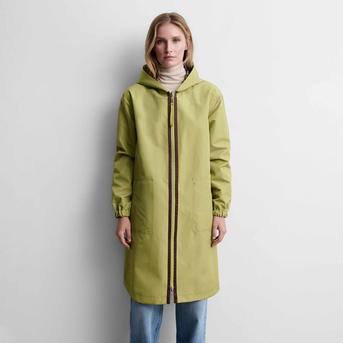 Parka cuadros reversible