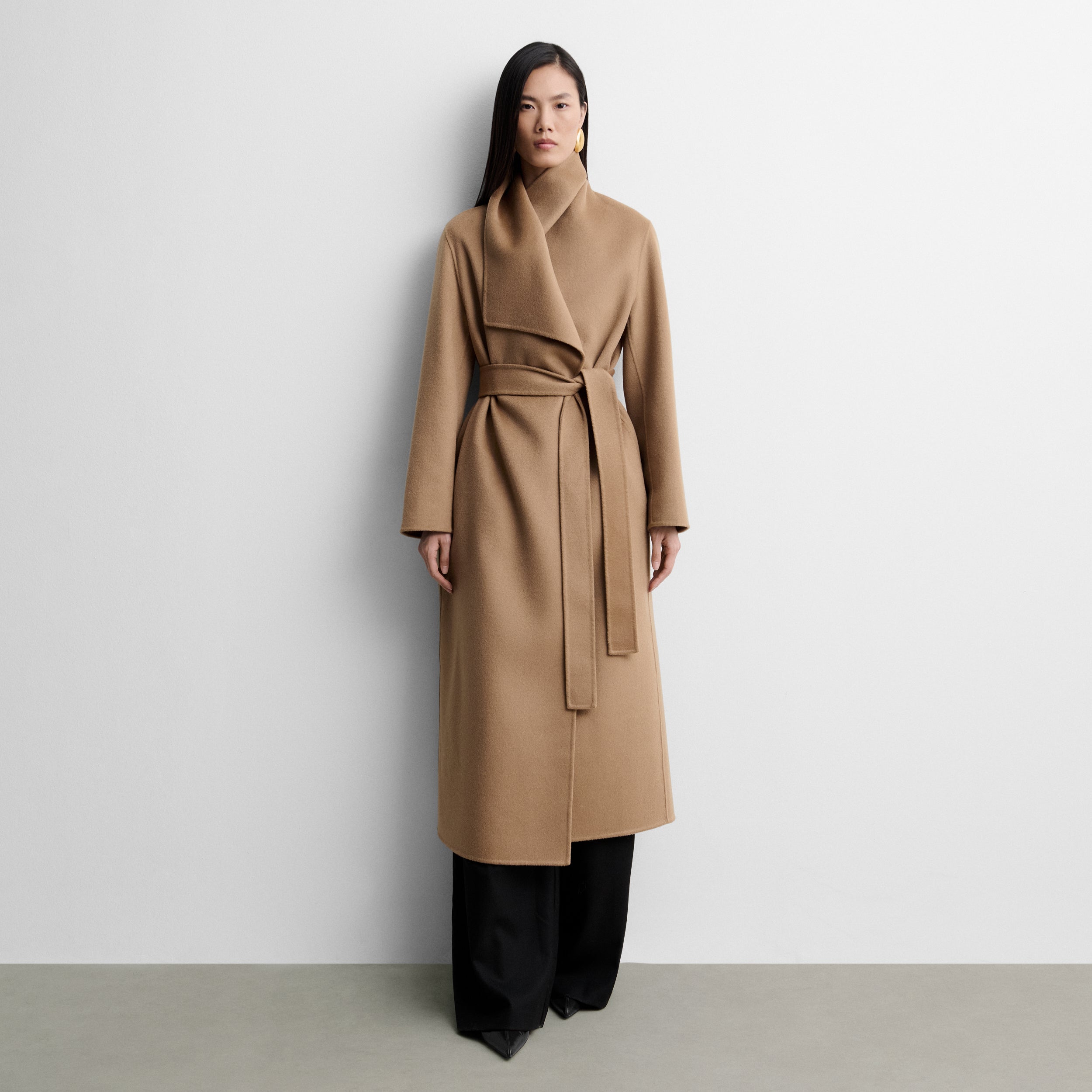 Long double-faced coat