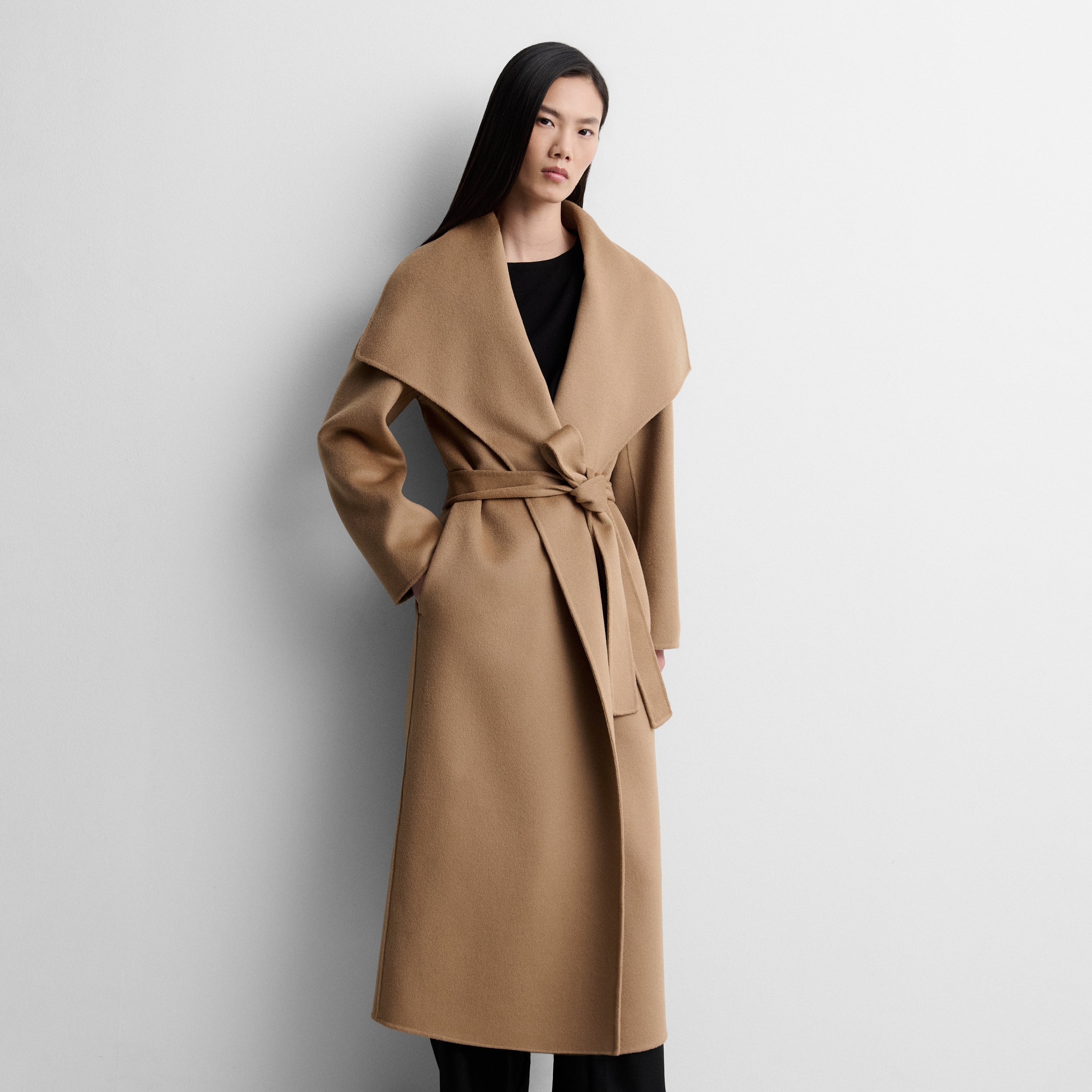 Long double-faced coat