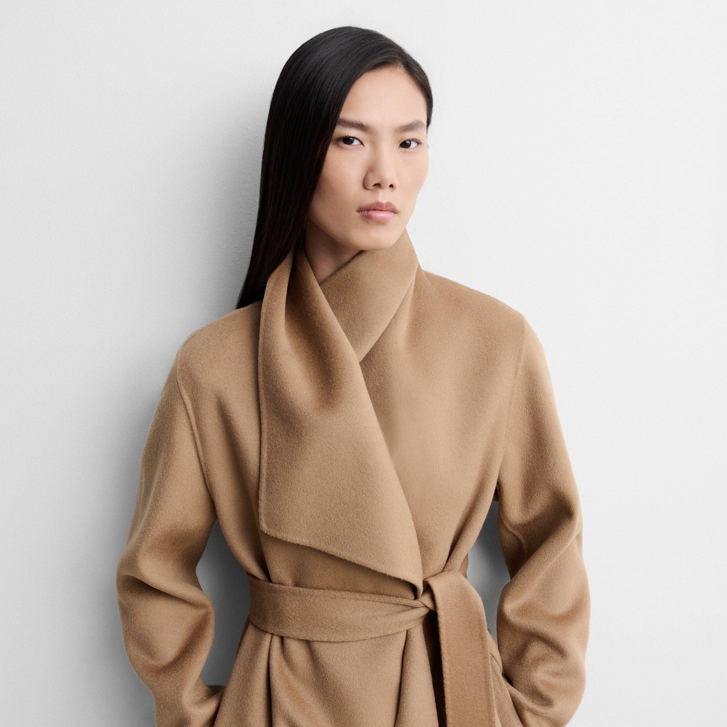 Long double-faced coat