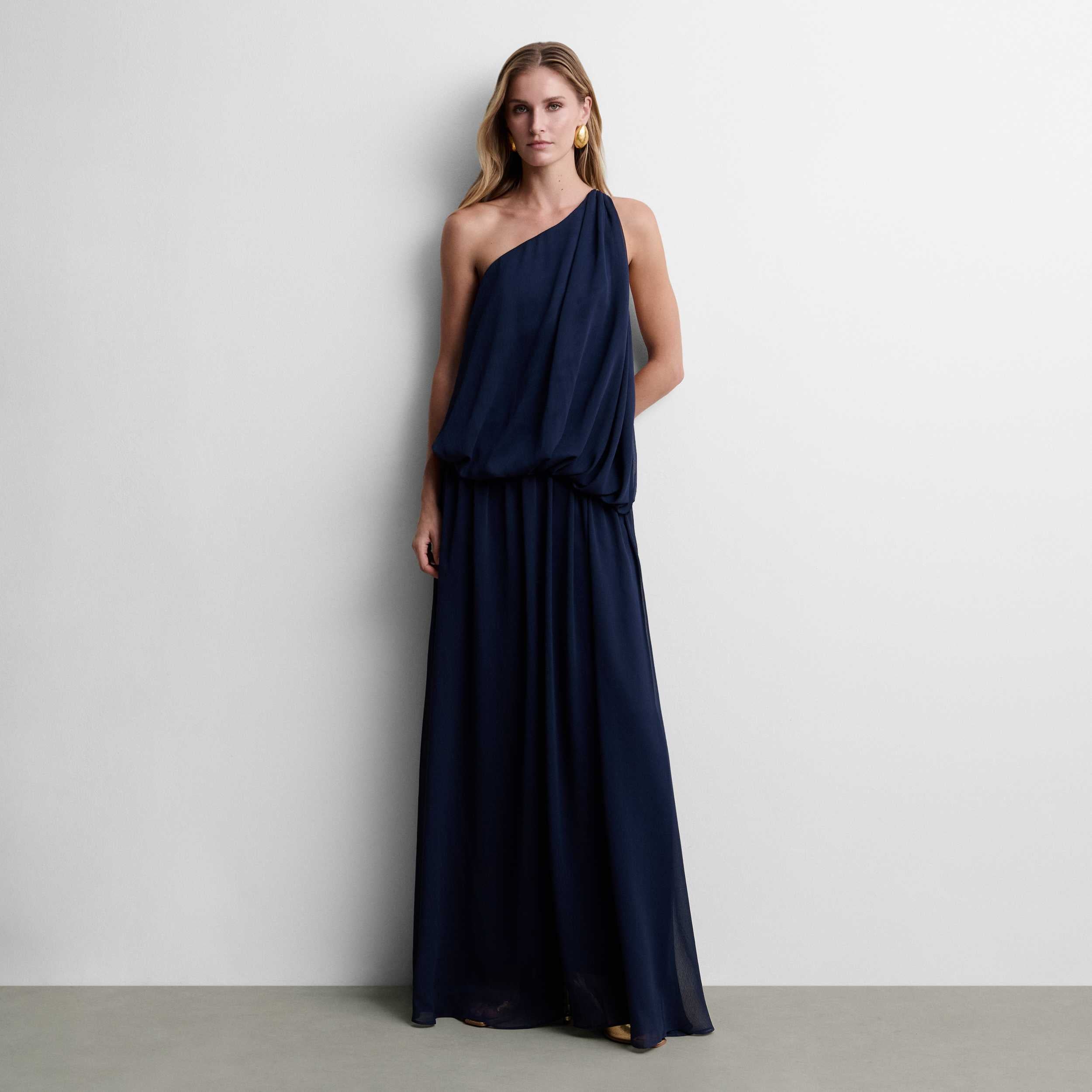 Asymmetrical maxi dress