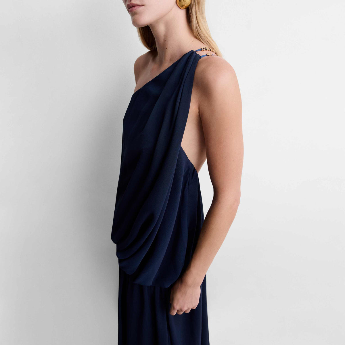 Asymmetrical maxi dress