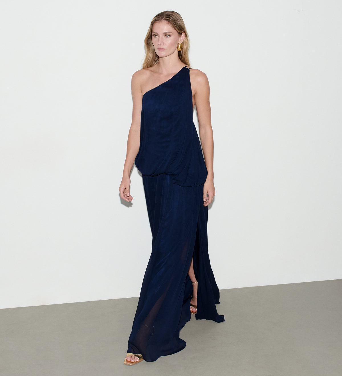 Asymmetrical maxi dress