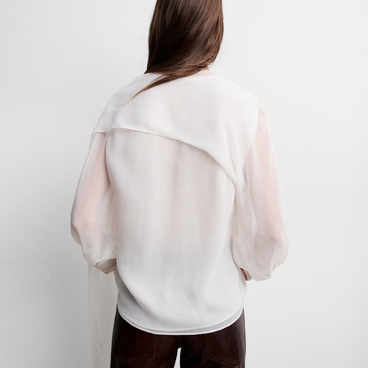 Embroidered handkerchief blouse