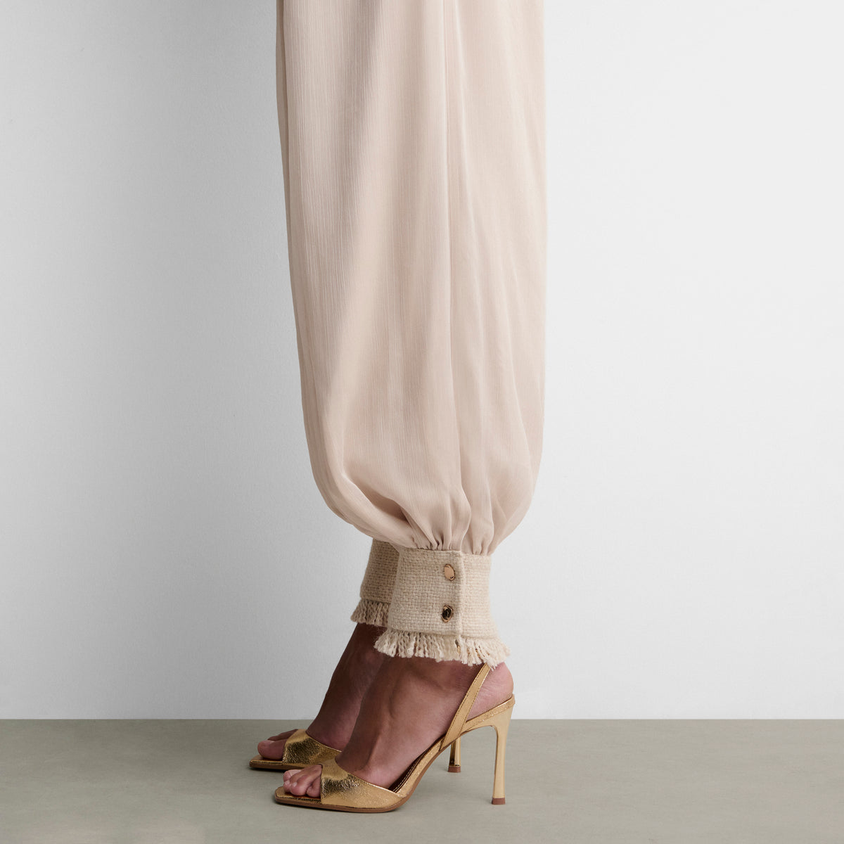Cuffed harem trousers