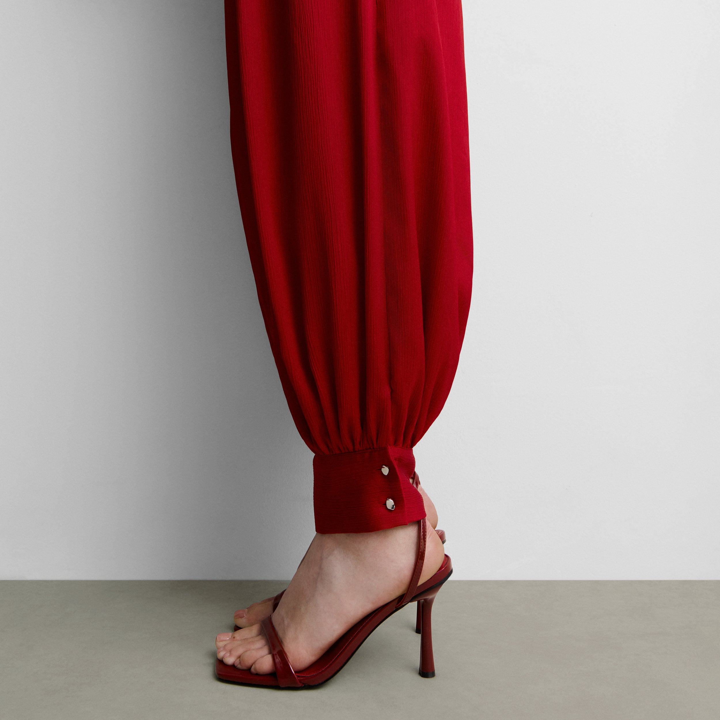 Pantalón bombacho textura