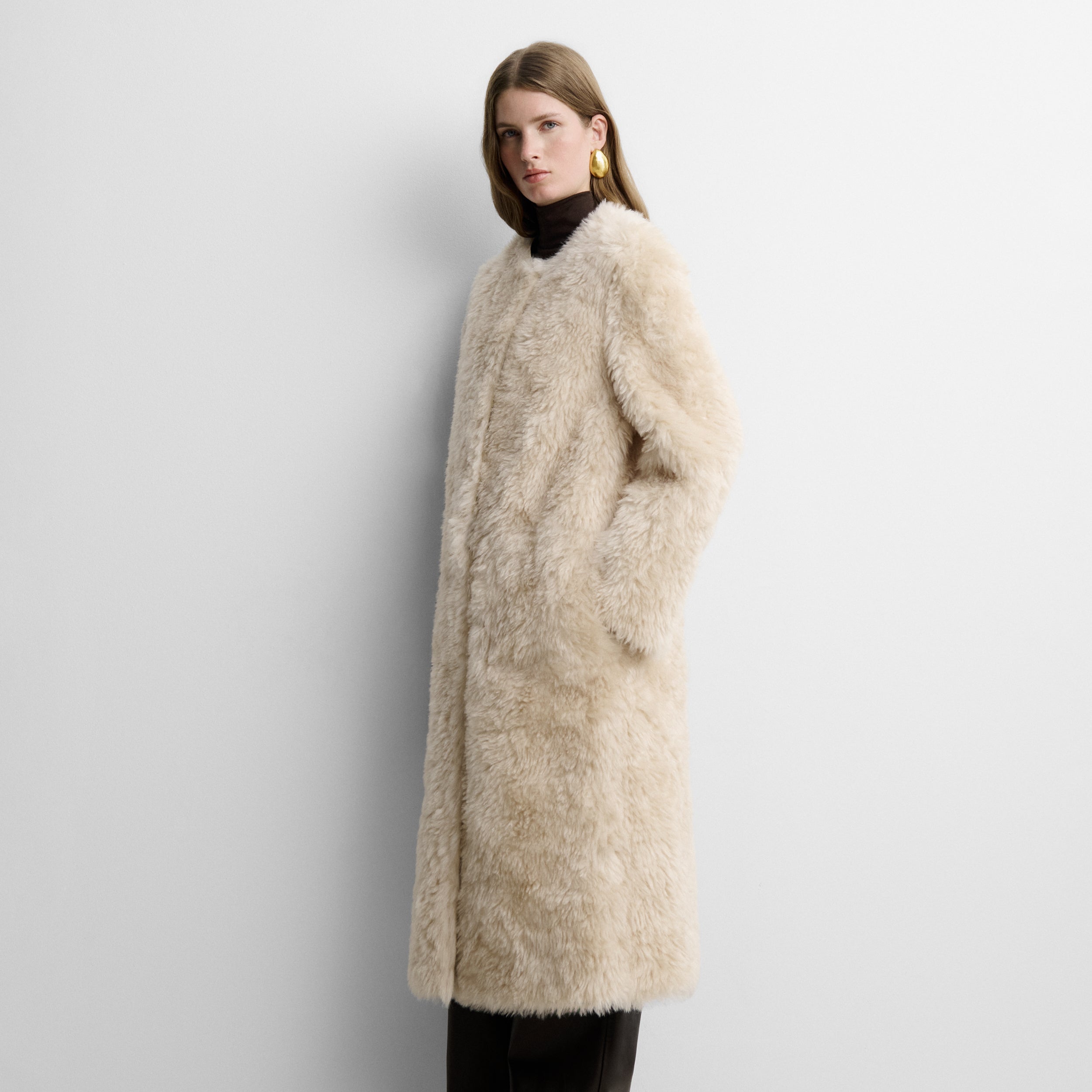 Manteau long réversible