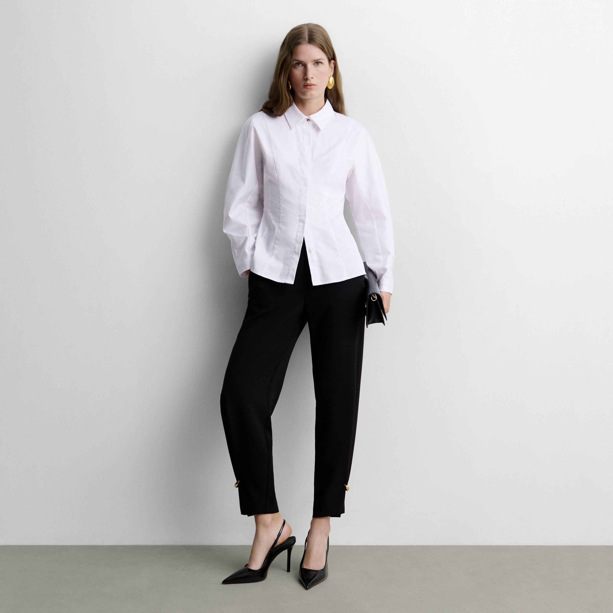 Shirt with kimono sleeve