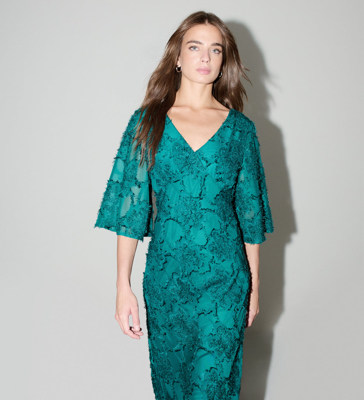 Vestido largo tejido fantasía