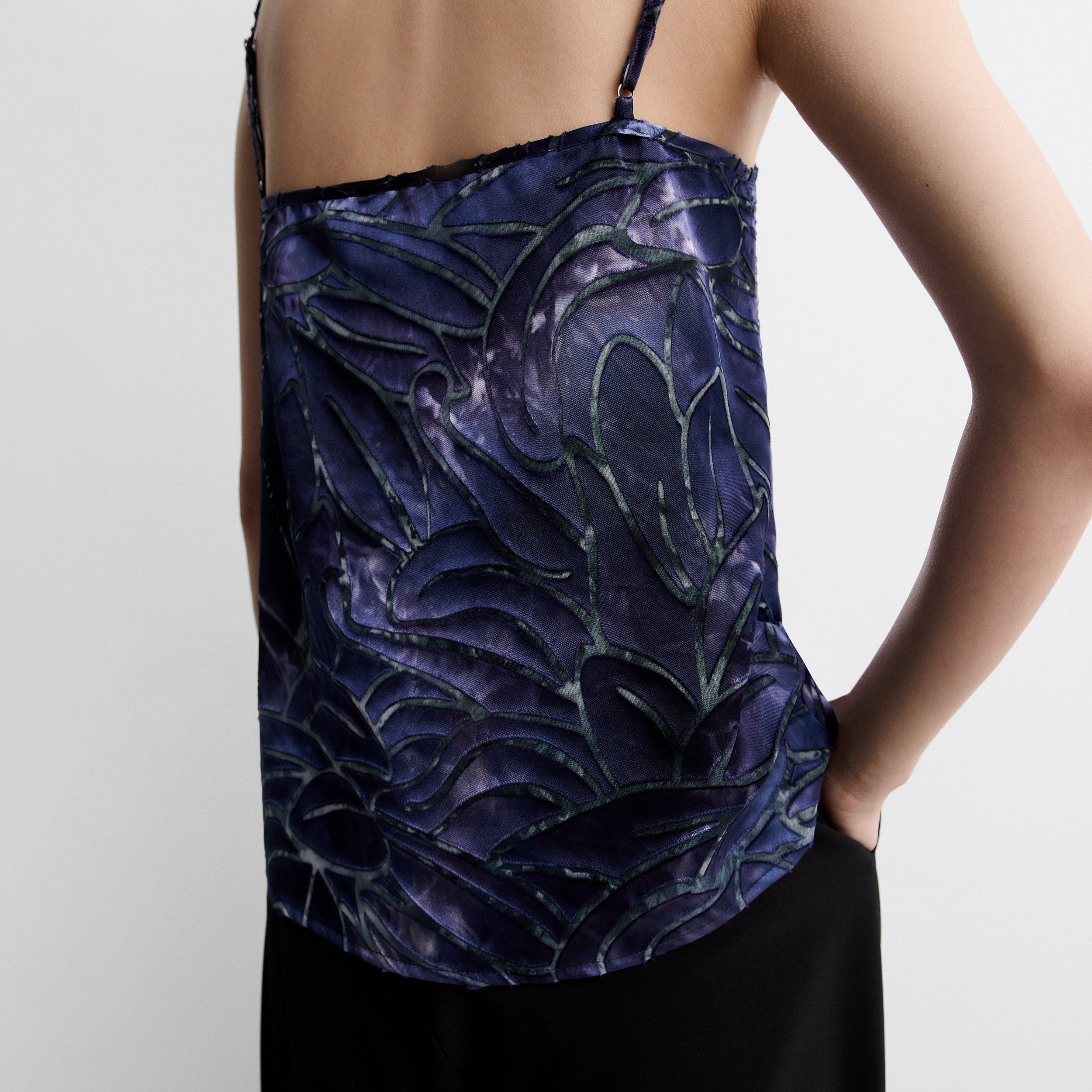 Fancy-fabric top